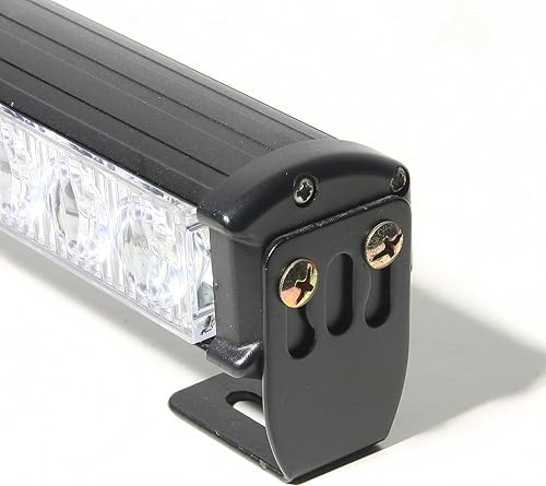 Vista 4 de DIYAH 28 LED 31.5 "Advertencia de emergencia Tráfico Advisor Vehículo Barra de luz estroboscópica (ámbar/blanco) Ámbar/blanco,Rojo