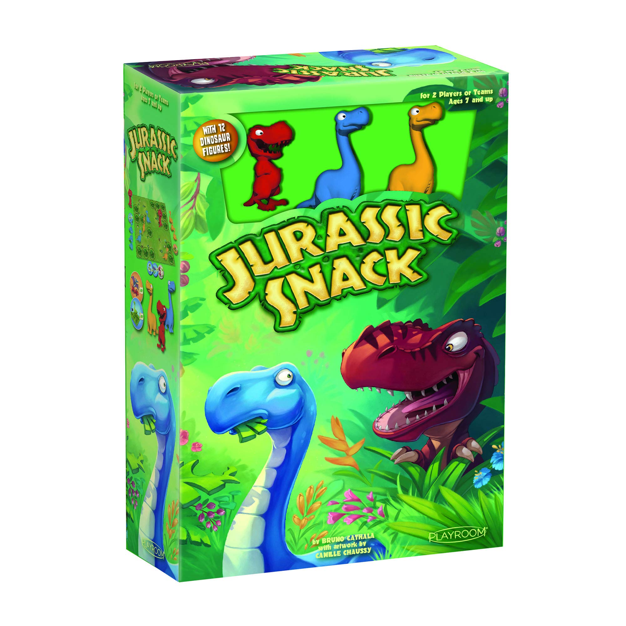 Jurassic Snack: Fun Board Game to Play Against Friends and Family, Keep Your Dinosaurs Alive and Fed to Win, Fun strategy game for families dinosaur-themed game for kids team player board game