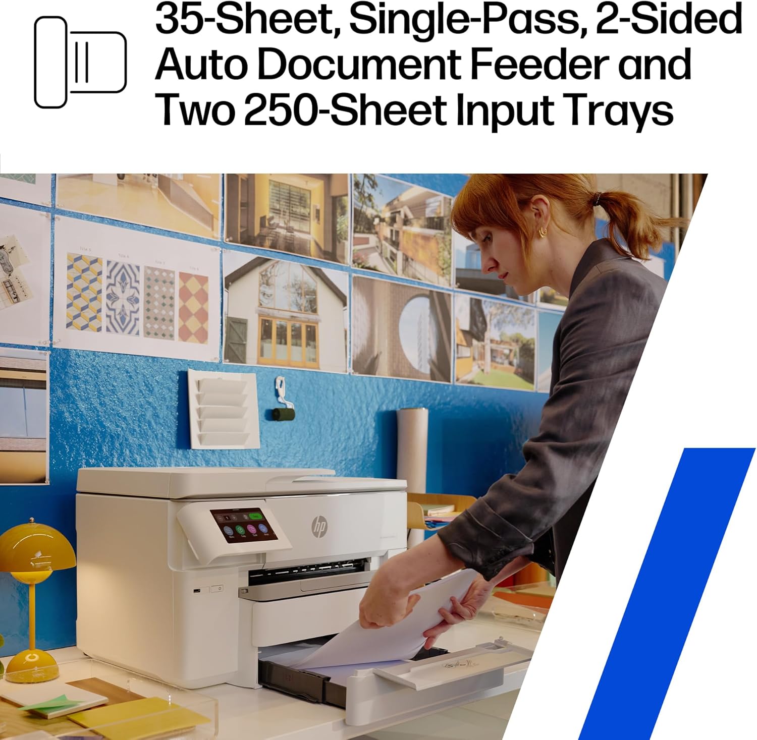 HP OfficeJet Pro 9730e Wide Format Wireless All-in-One Color Inkjet Printer, Print, scan, Copy, ADF, Duplex Printing Best-for-Office, 3 Month Instant Ink Trial Included, AI-Enabled (537P6A)