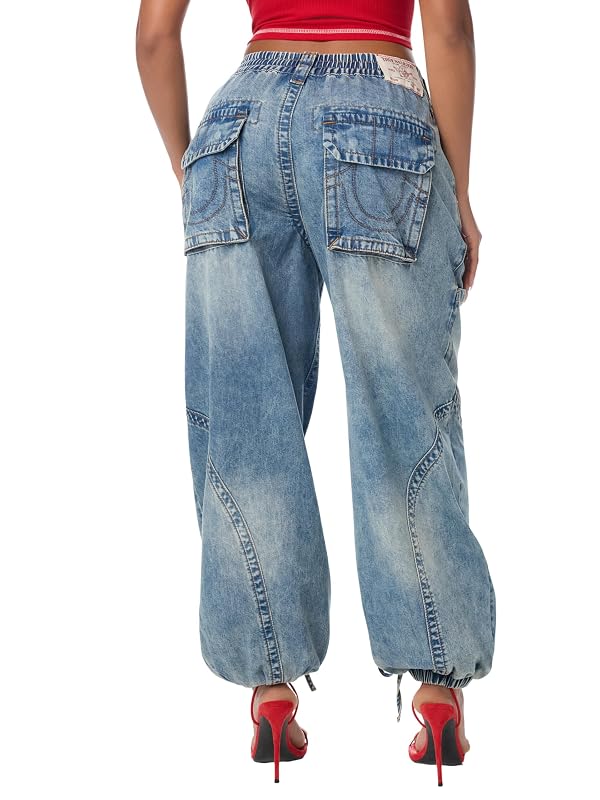 True Religion Women's Balloon High Rise Jogger | Sun Blazed | XXL by True Religion - Used condition - Image 5