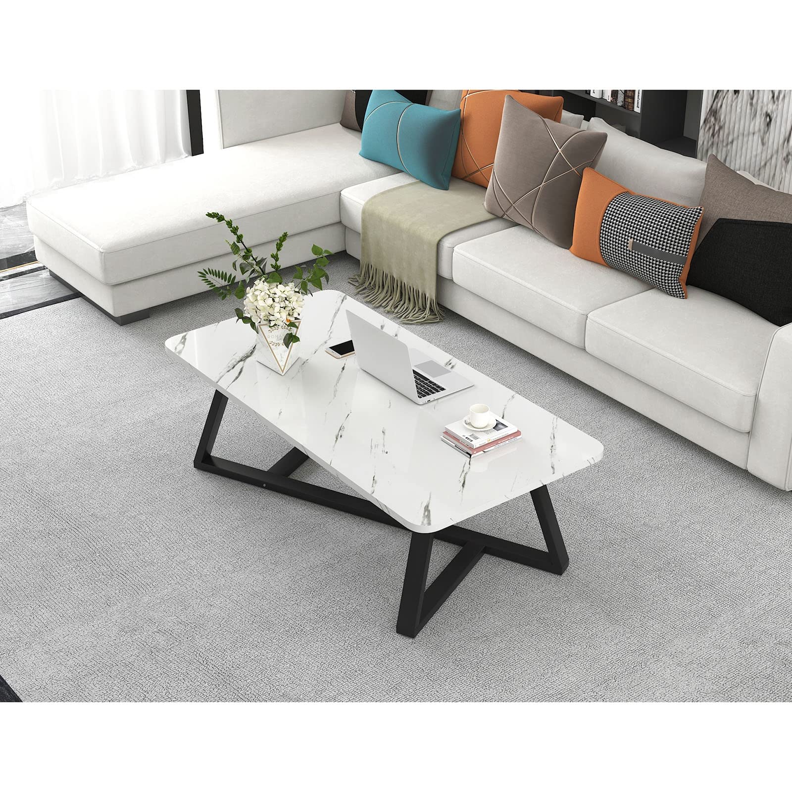 Amazon｜ソファサイドテーブル、リビングルームシンプルでモダンな