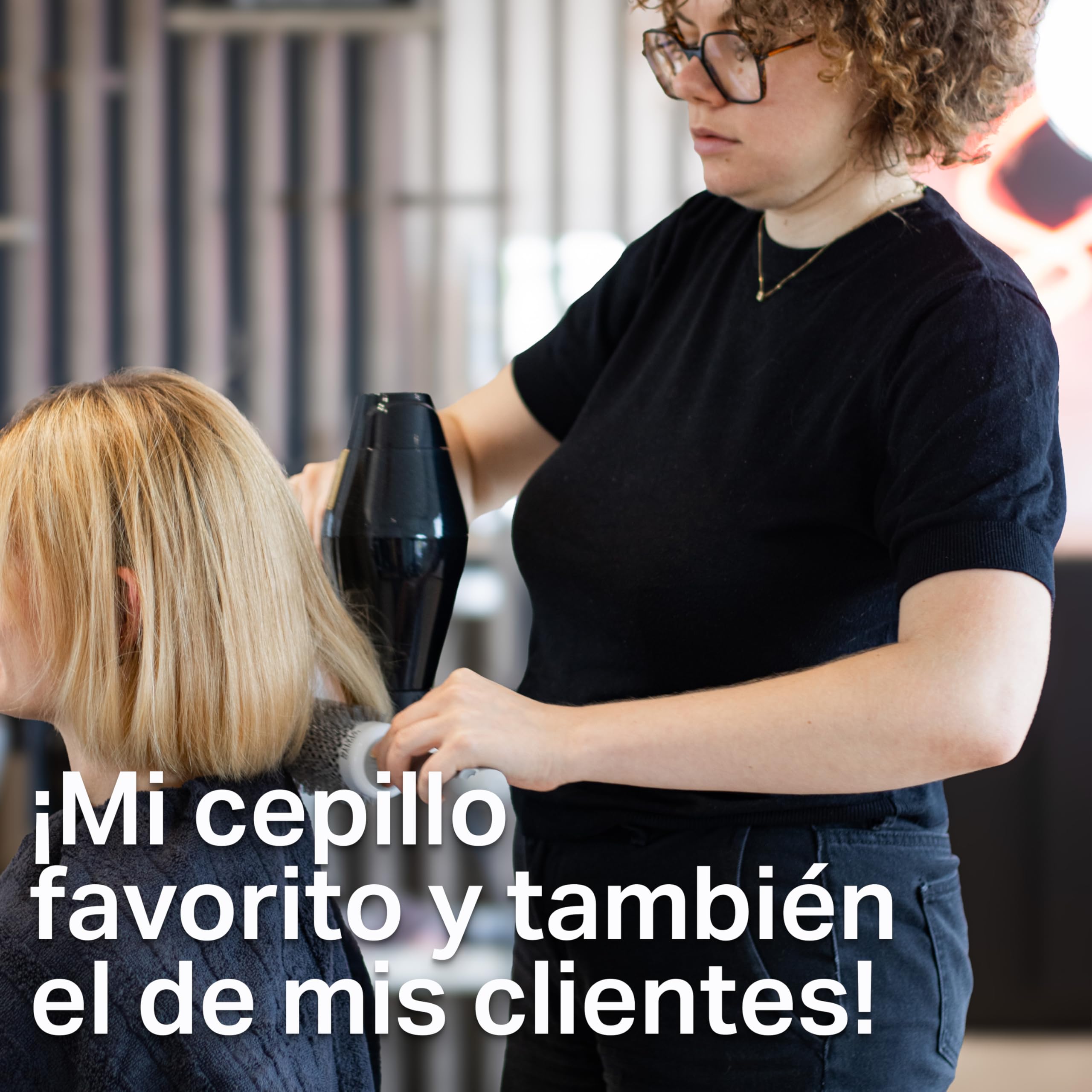 Olivia Garden Expert Blowout Speed – Cepillo redondo de cerámica con cuerpo extra largo para secados un 25% más rápidos