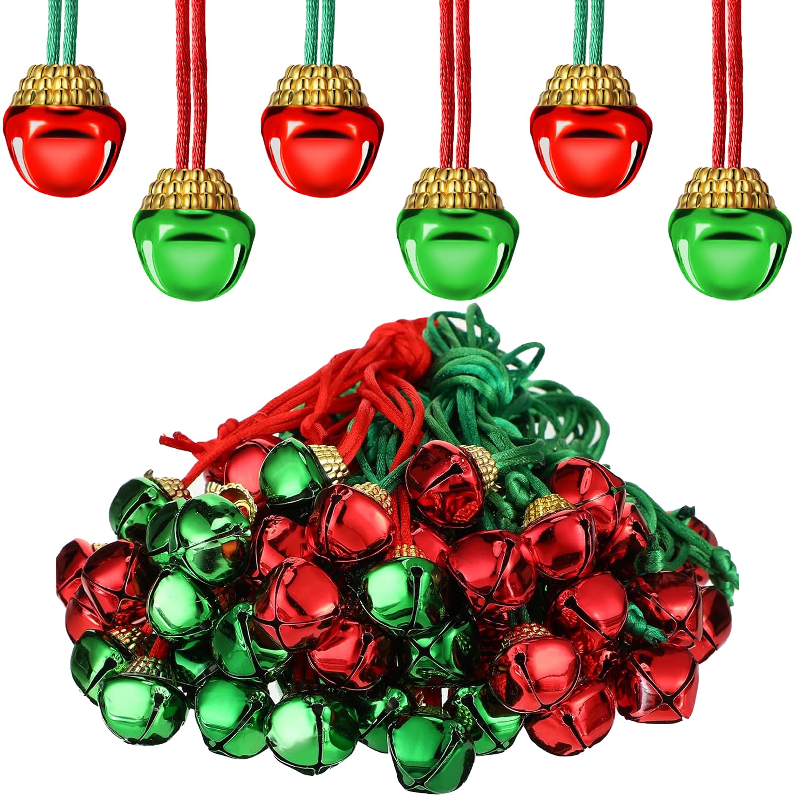 50 Campanellini Colorati In Metallo 22mm | Decorazioni Fai Da Te Per Natale Matrimonio Craft