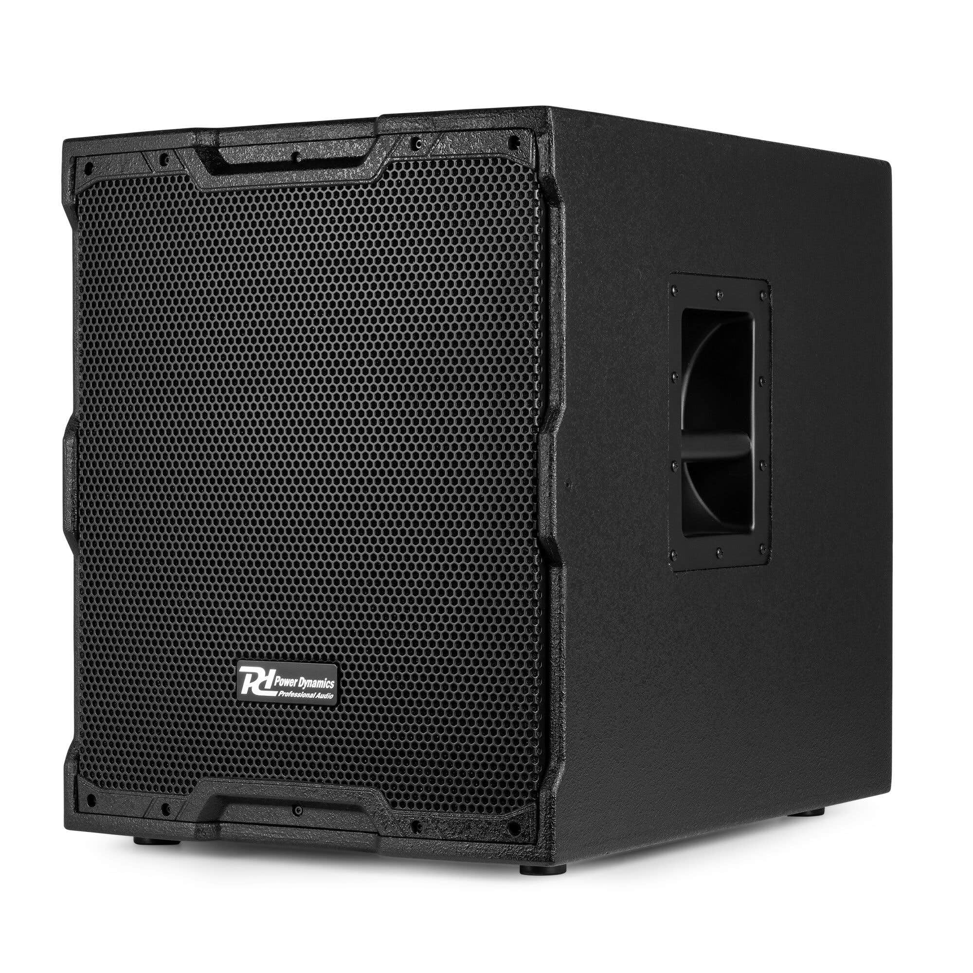 Power Dynamics PDY215SA Aktiver Subwoofer 15" - 900W - PA Aktiv Bass Tieftöner für DJ, Party, Club, Kino & Veranstaltungen - Professionelle Bassbox mit Class-D Verstärker für PA Anlage aus Sperrholz