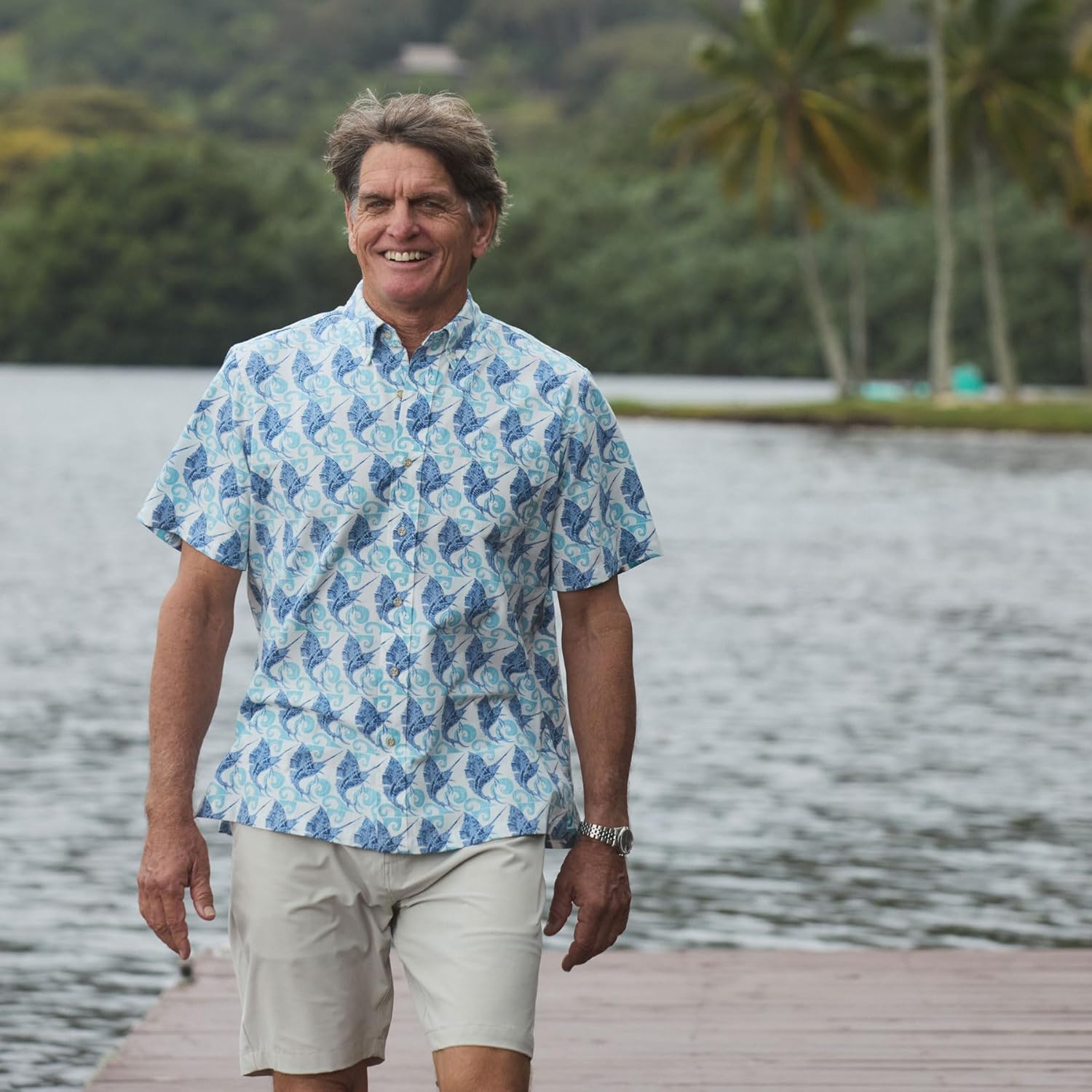 Reyn Spooner Oceanic Hawaiian Aloha Shirt - Button Front