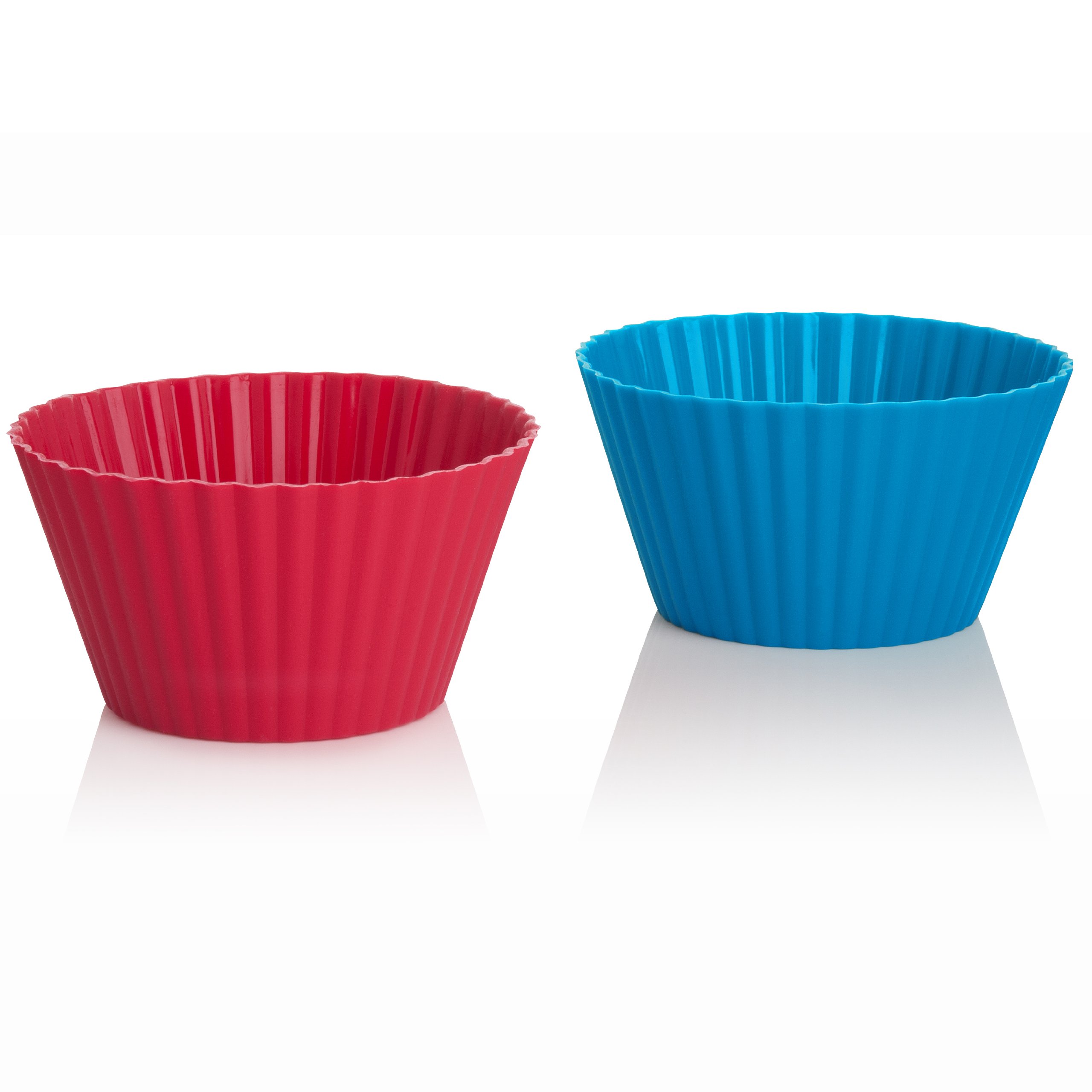 Trudeau Silicone Muffin Cups, X-Large 6 ounce , Set of 4