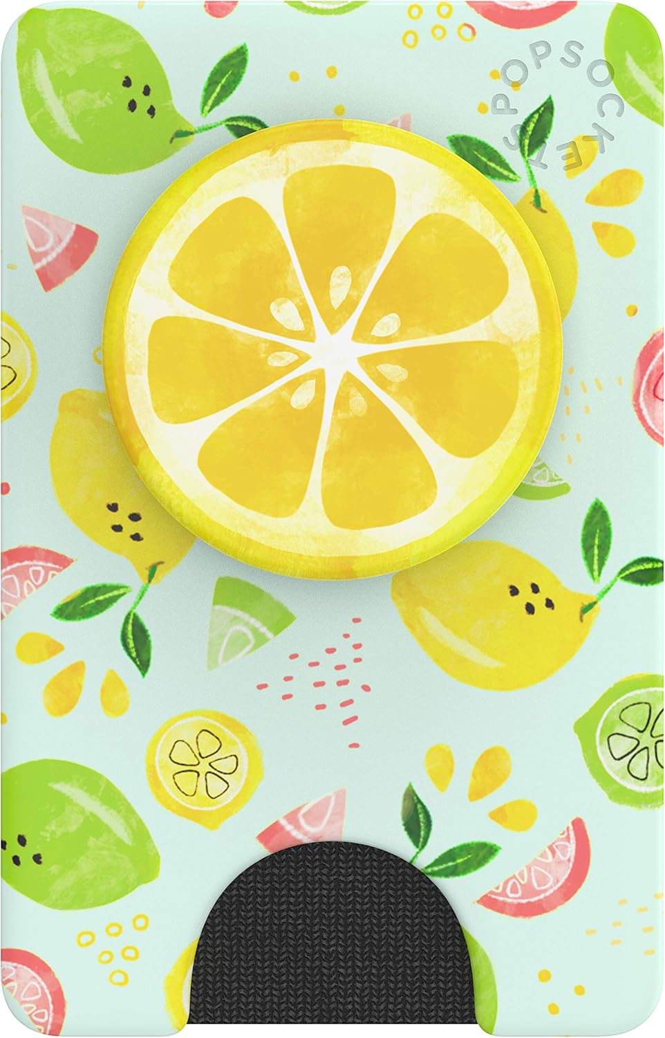 Tech Deals 🔥 PopSockets PopWallet+ with Swappable PopTop: Phone Grip, Phone Stand, and Wallet for Cards, Removable, Fruit Salad