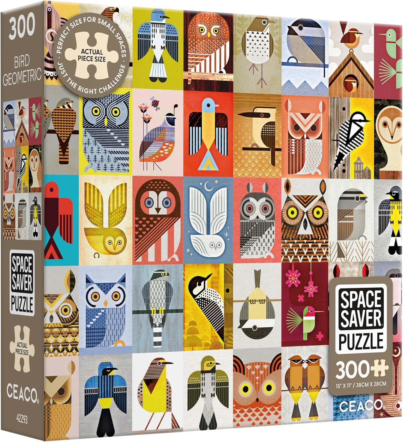 ❤︎acoco❤︎ Amazon.com: Ceaco – Bird Geometric - 300 Piece Jigsaw Space