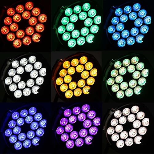 Miniatura 7 de TENGCHANG Luces LED DJ Par 18X15W RGBWA PAR64 Sound-Active Lighting Can para fiesta Stage KTV Disco Dance