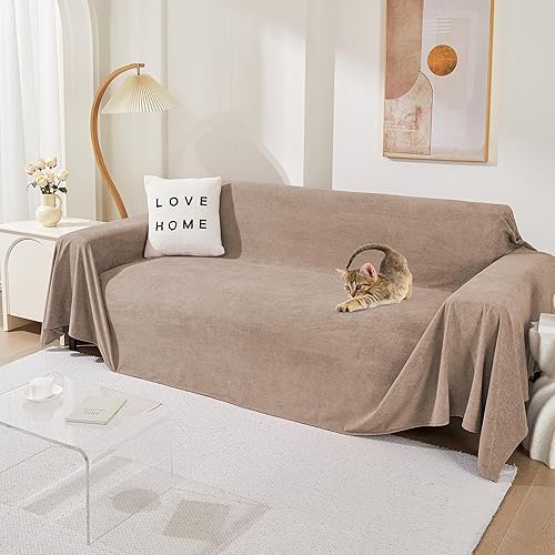 Miniatura 12 de MEETSKY Funda para silla reclinable a prueba de arañazos, para gatos, fundas de sofá de gran tamaño, lavable para sofá individual, funda suave y