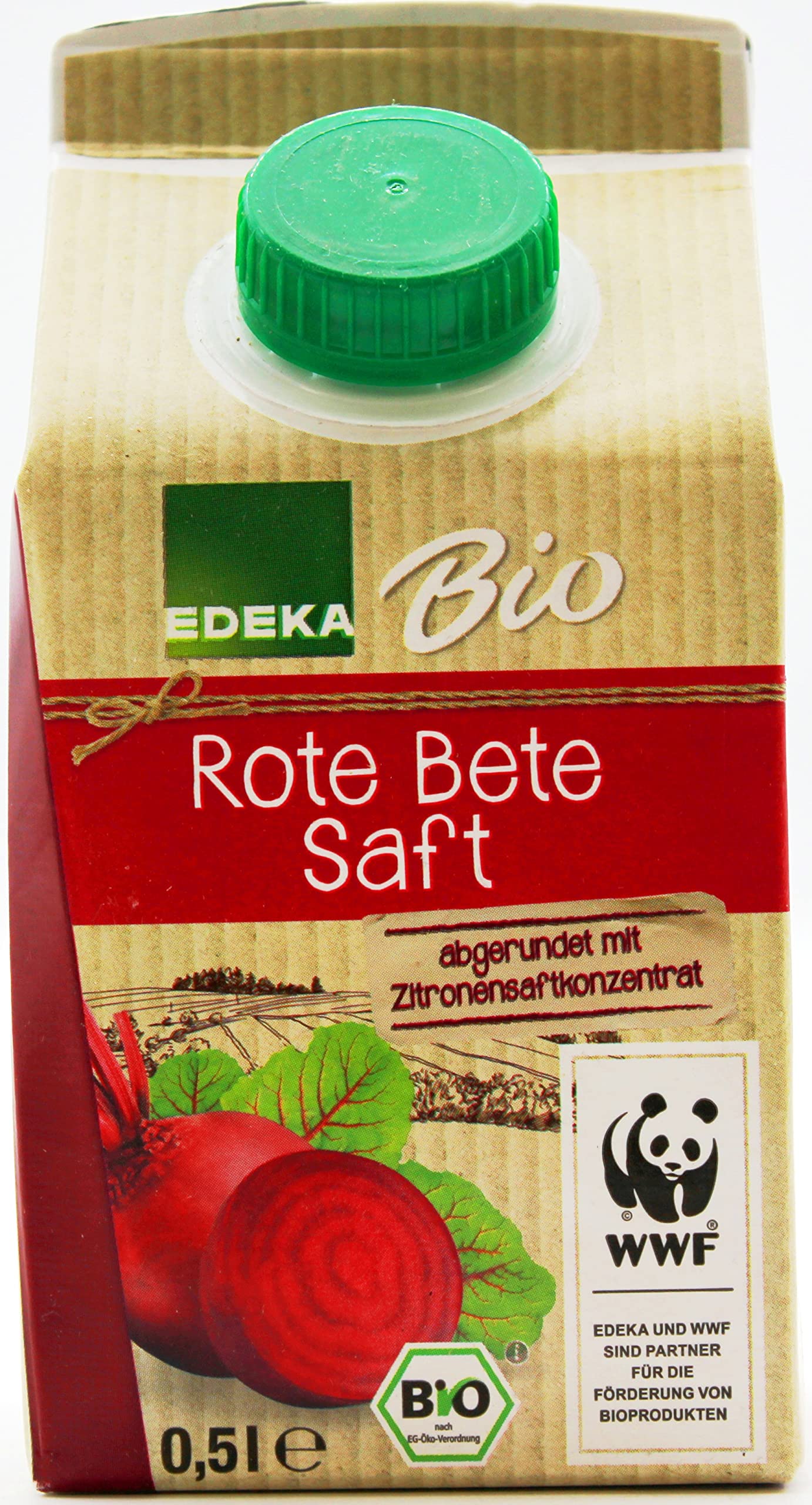 Edeka Bio Rote Bete Saft, 8er Pack (8 x 0.5 l)