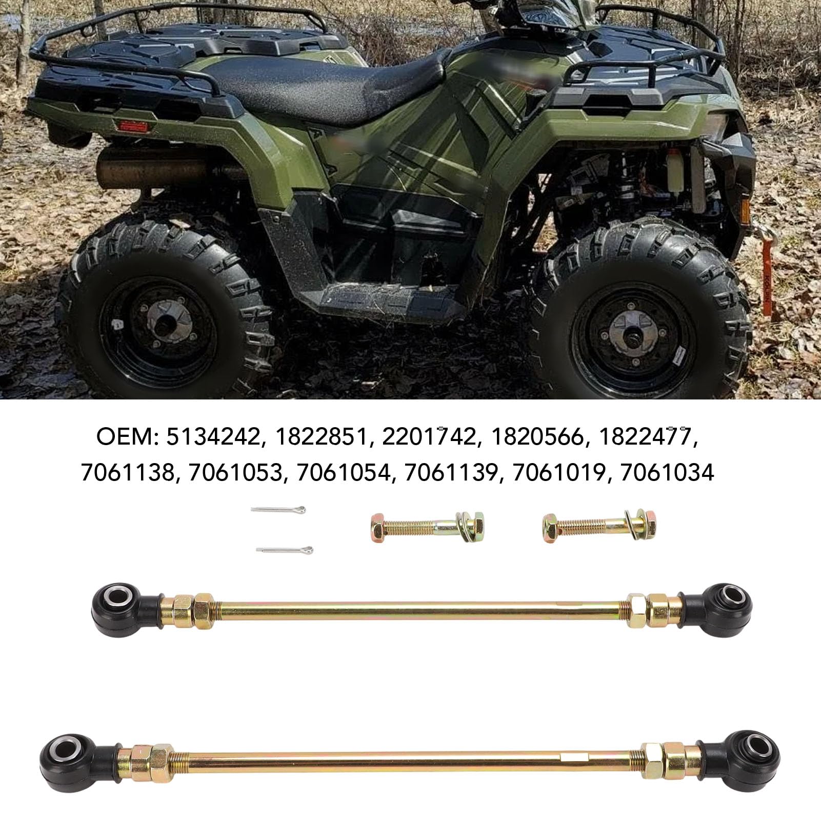 Conjunto de Barra de Acoplamiento de Acero 2201742 5134242 1822851 para Sportsman 400 450 500 570 Efi Mv7 Touring con Diseño a Prueba de Impactos de Alta Resistencia