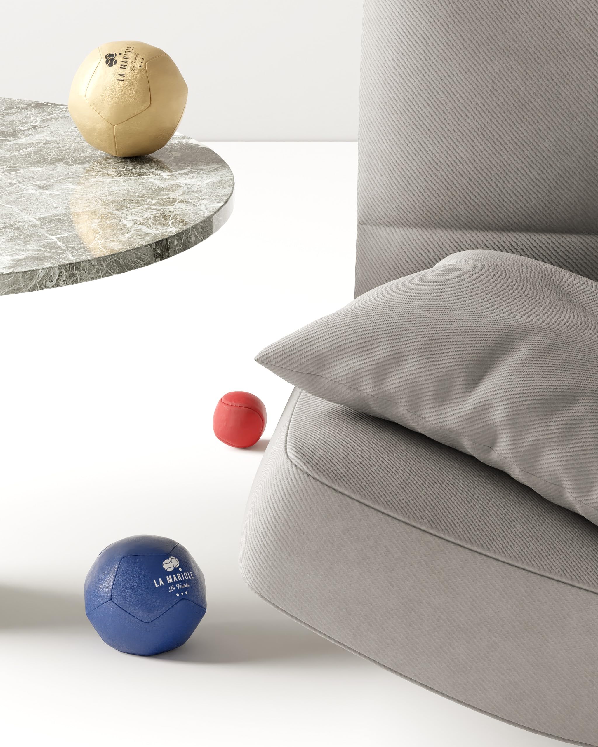 LA MARIOLE - Jeu de Boules de Pétanque Tout Terrain Intérieur Extérieur Indoor Outdoor - Pack Officiel V4