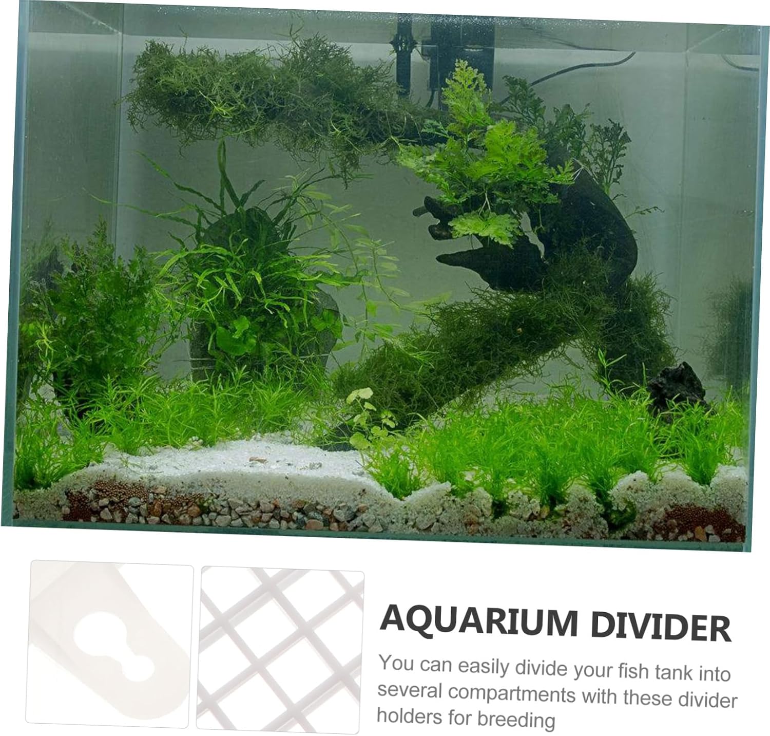 1set Fish Tank Isolation Tray Aquarium Divider Clips Grid for Breeding Separation of Fish and Safe Aquarium Supplies