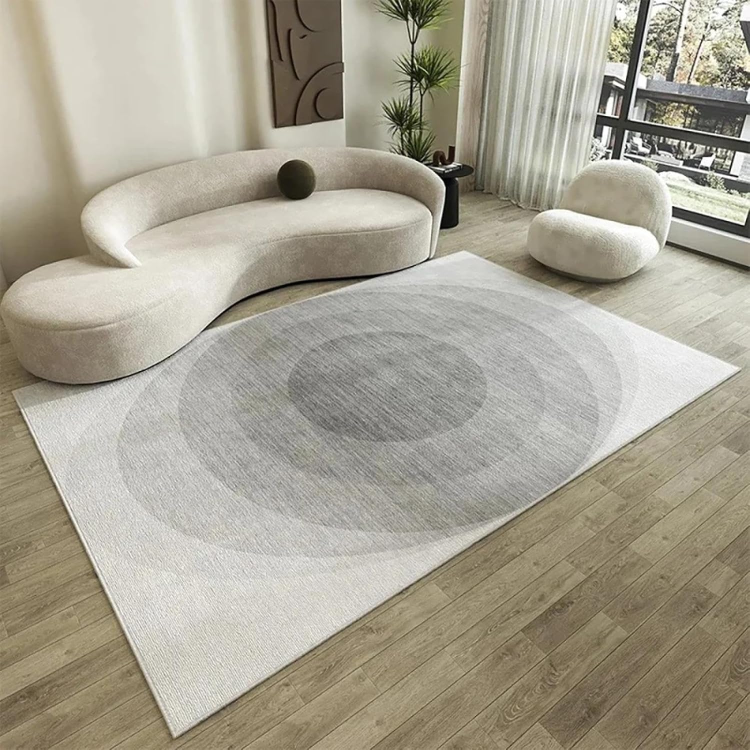 Modern and Simple Living Room Carpet Flannel Room Decoration Floor Mat, Soft and Large Area Carpet for Home Use(80x120cm 31x47inch/FLR-12)