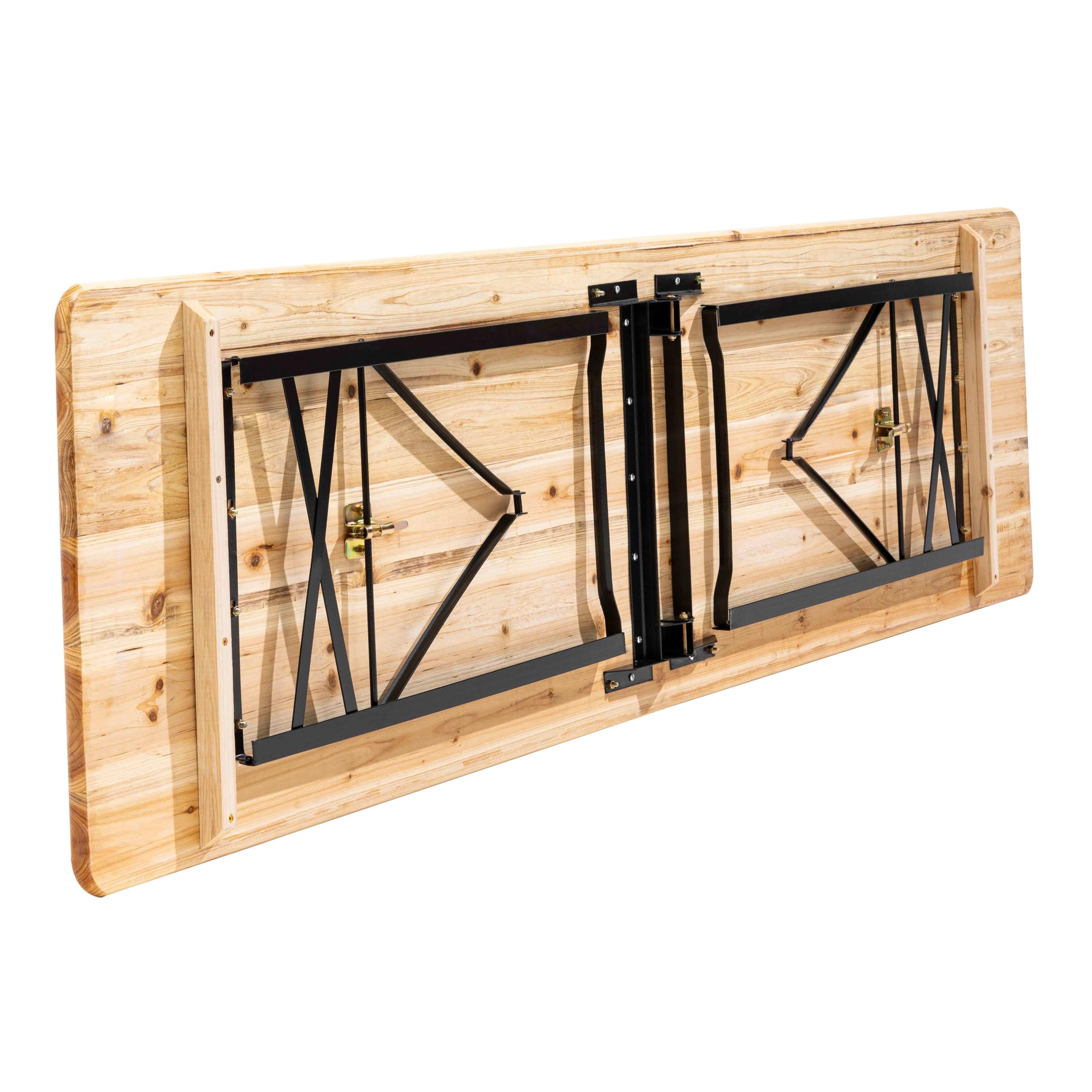 MobEventPro Table de Brasserie en Bois Pliante 218 cm