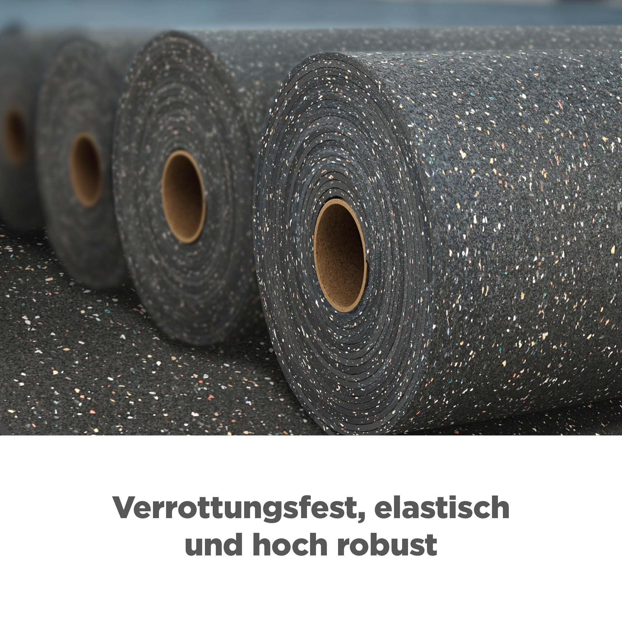 blizz-z Profi Bautenschutzmatte Stärke 10 mm - Breite: 125 cm x Länge: 6 m | Schutz von Abdichtungen im Bereich Dachbegrünung - Schutzlage für Baumaterialien, Stelzlagern aus PUR-Gummigranulat