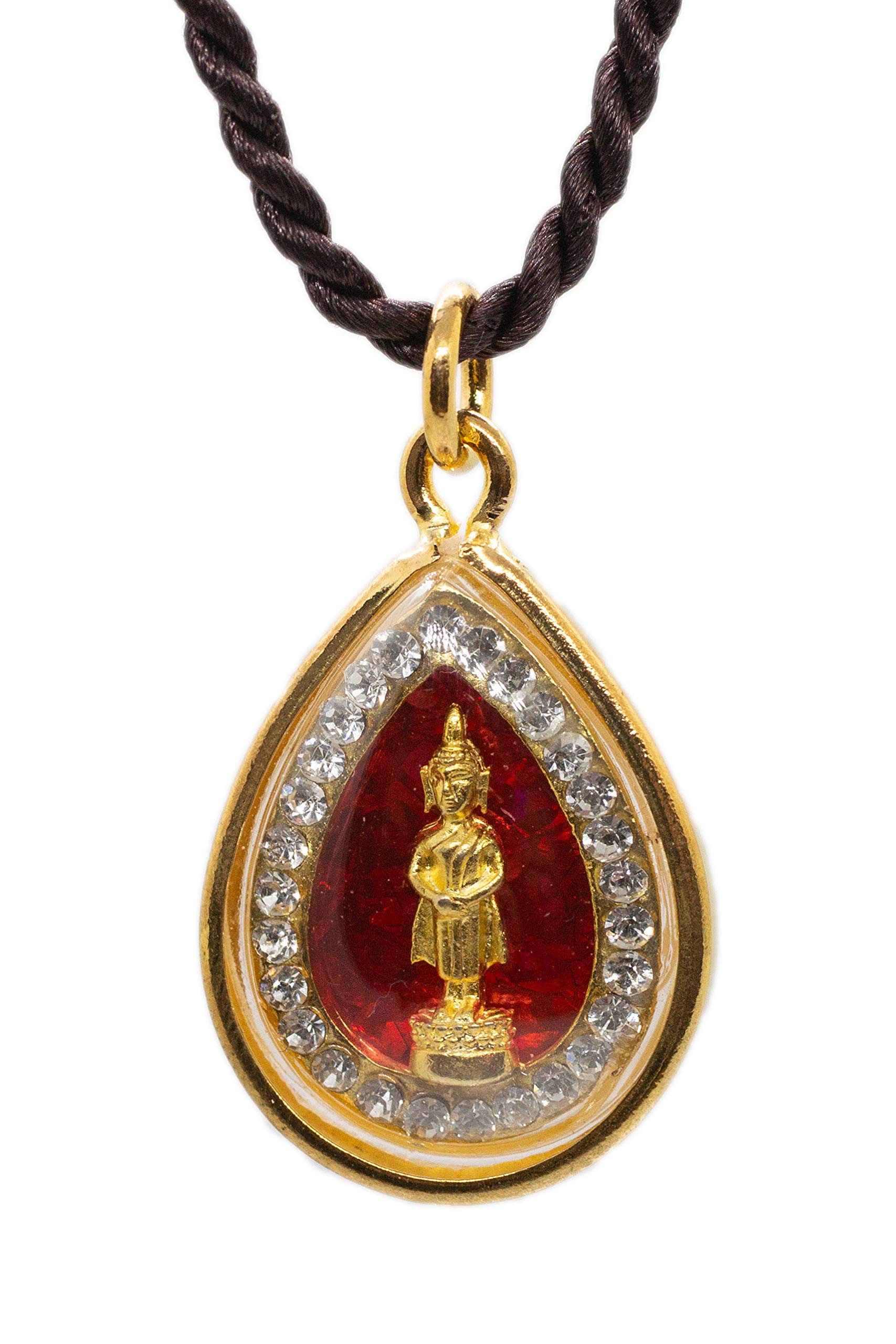 ArtschatzArtschatz Weekday Birthday Buddha Golden Colorful Thai Amulet Pendant Necklace, Sunday, Monday, Tuesday, Wednesday, Thursday, Friday, Saturday