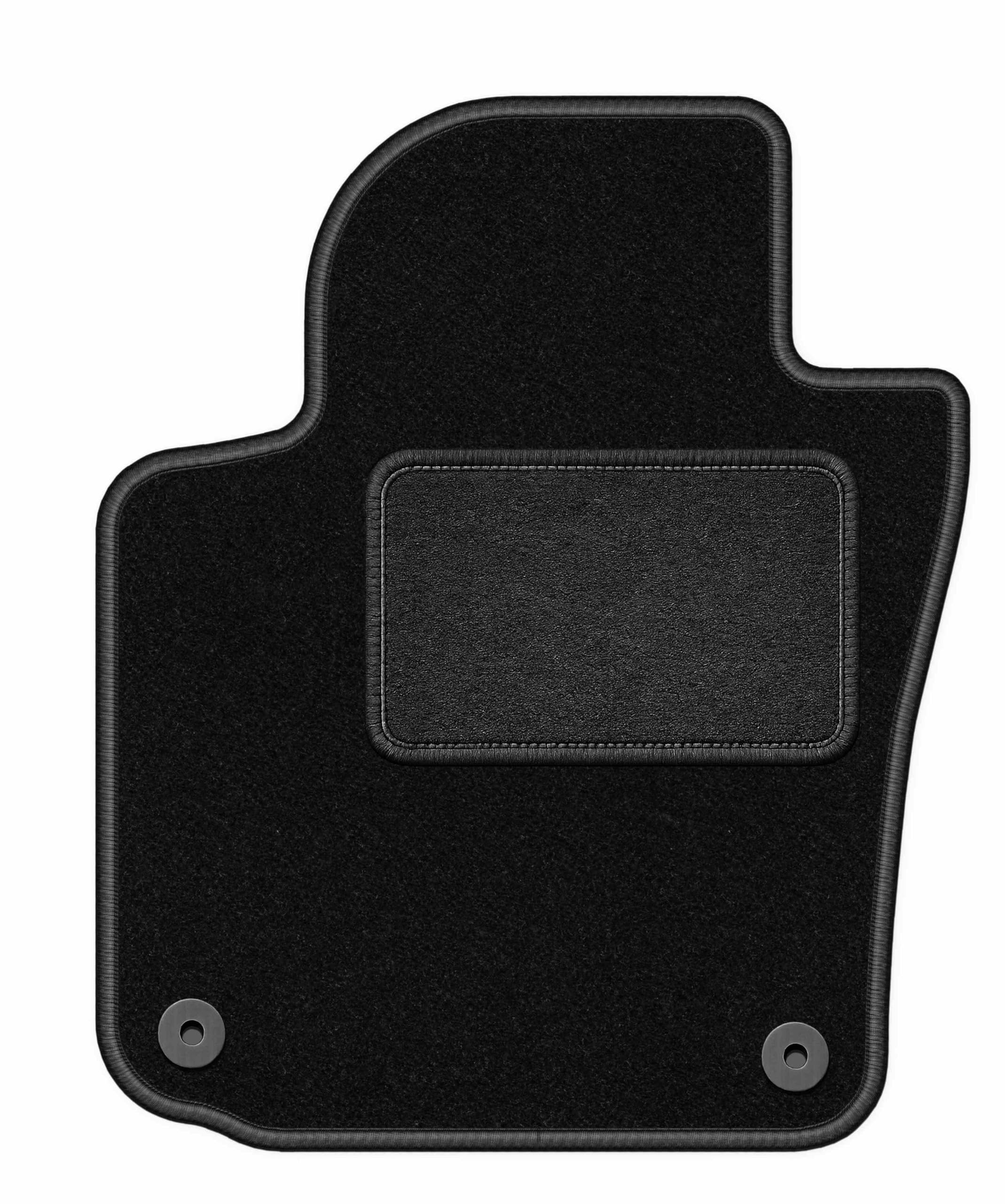 LUX dywanik kierowcy welurowy kompatybilny z Volkswagen Golf VI cabrio 2011-2016 - 1 szt., czarny