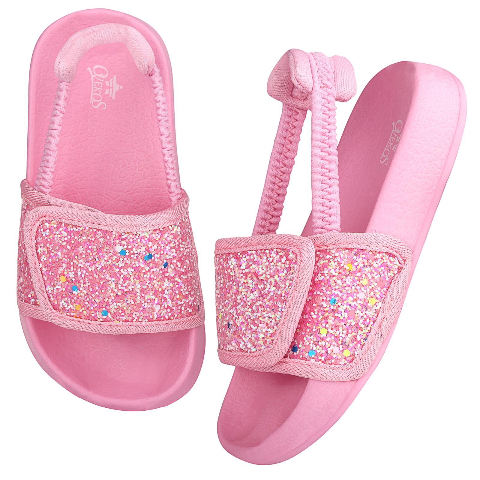 Sandalias Niños Niñas con Punta Abierta Banda Elástica Verano Ligero Zapatillas de Playa y Piscina