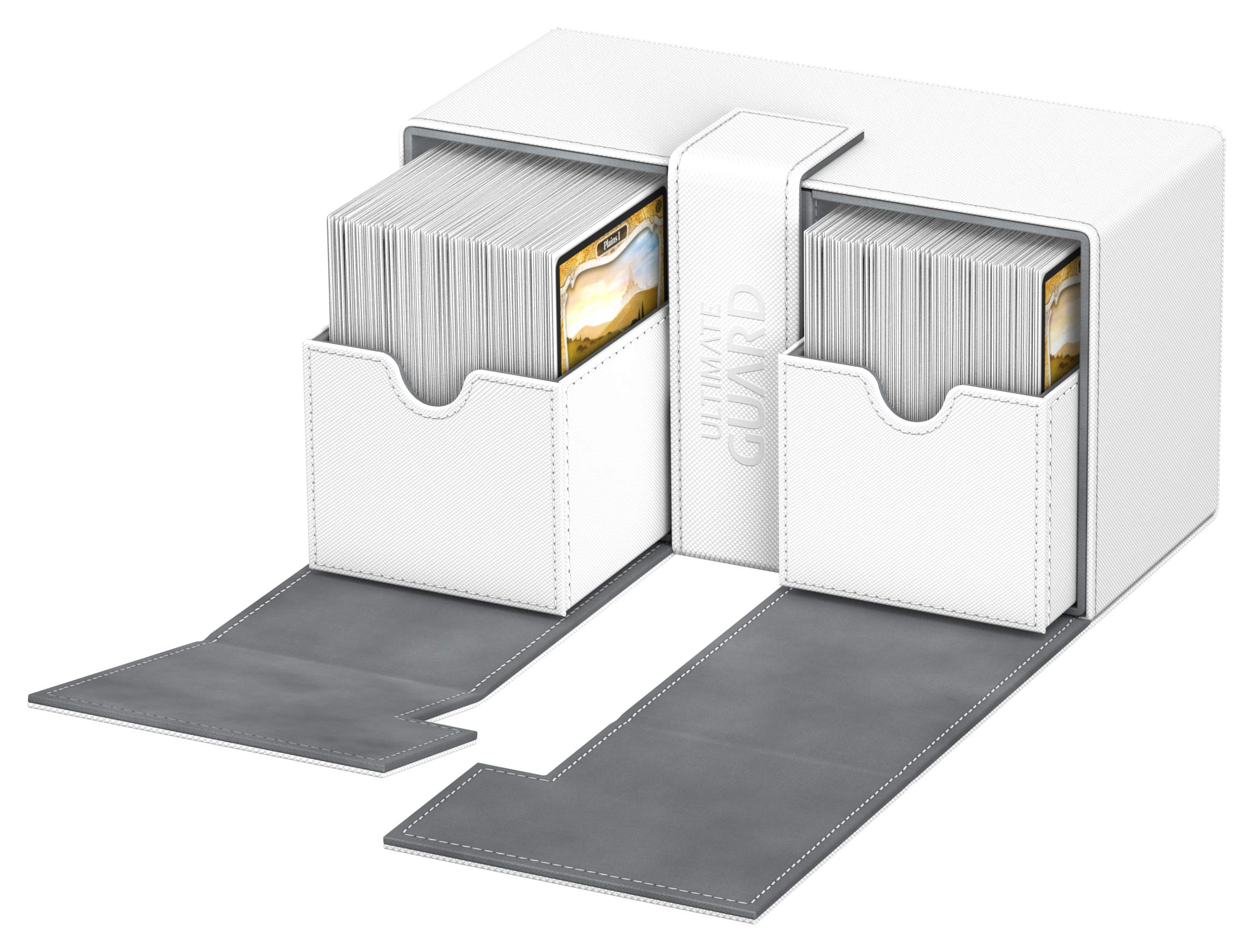 Ultimate Guard Twin Flip´n´Tray Deck Case 200+ Caja de Cartas Tamaño Estándar XenoSkin Blanco