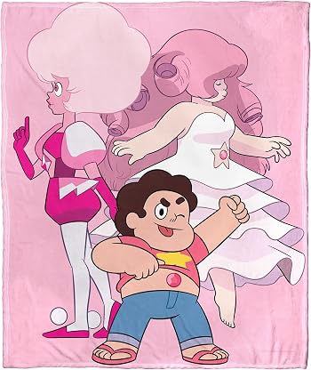Northwest Manta Steven Universe Silk Touch, 127 cm x 152 cm, três estágios de rosa por Desenho animado — capa do álbum