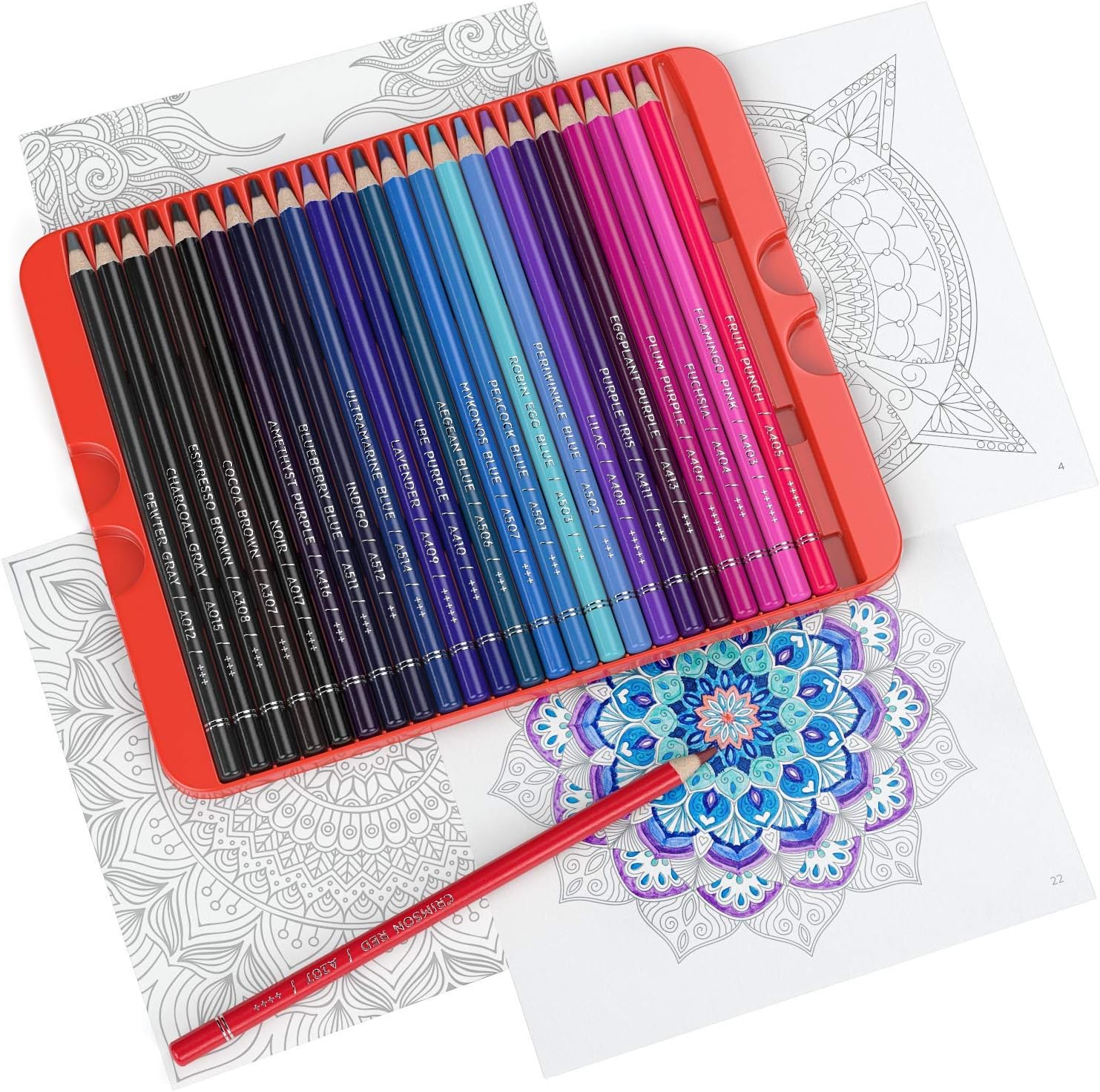 Download Drawing Painting Supplies Arteza Animal Coloring Art Set Colored Pencils 48 And Animal Coloring Book With 72 Unique Designs For Relaxation And Stress Relief Toys Games