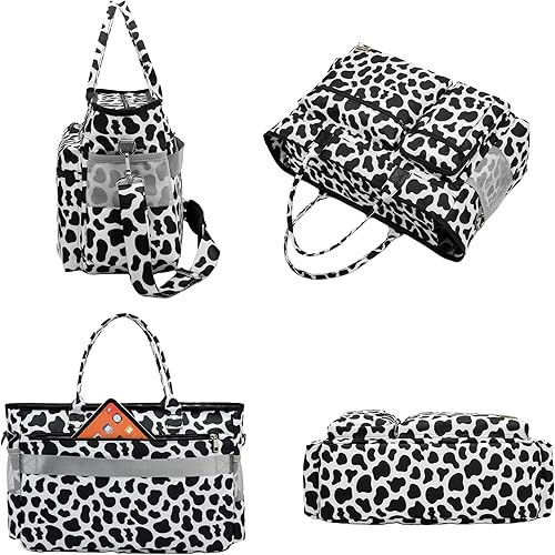 Miniatura 6 de Rabjen Bolsa de mano para enfermera para el trabajo con funda acolchada para laptop de 15.6 pulgadas, bolsa de hombro para suministros médicos para