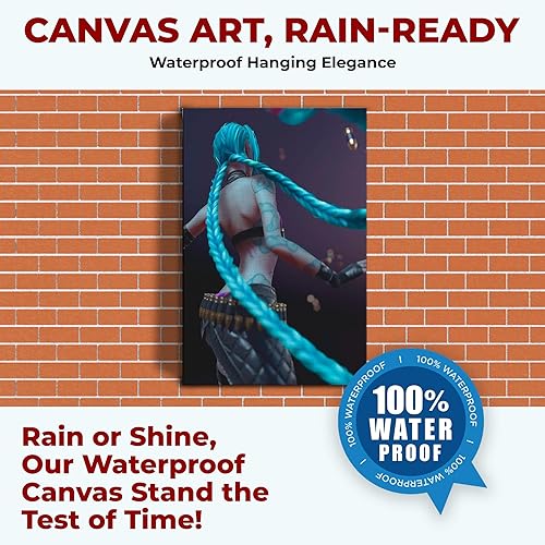 Miniatura 4 de MAVIS PRINT League of Legends - Lienzo decorativo para pared de videojuegos de 12 x 16 pulgadas, impresión HD y marco de madera, decoración de pared