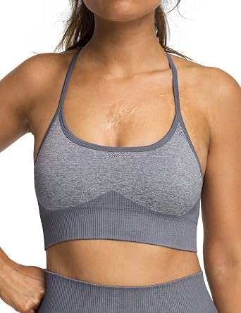 M MOYOOGA Strappy Sports Bra for Women 