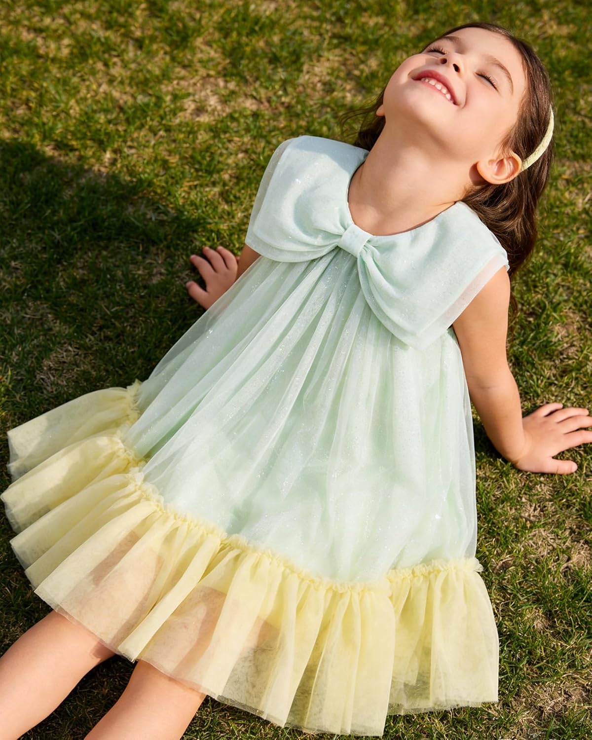 Little Girl Summer Tulle Dress Sleeveless Toddler Girls Sundress Birthday Wedding Party Princess Tutu Dresses 3-8Y