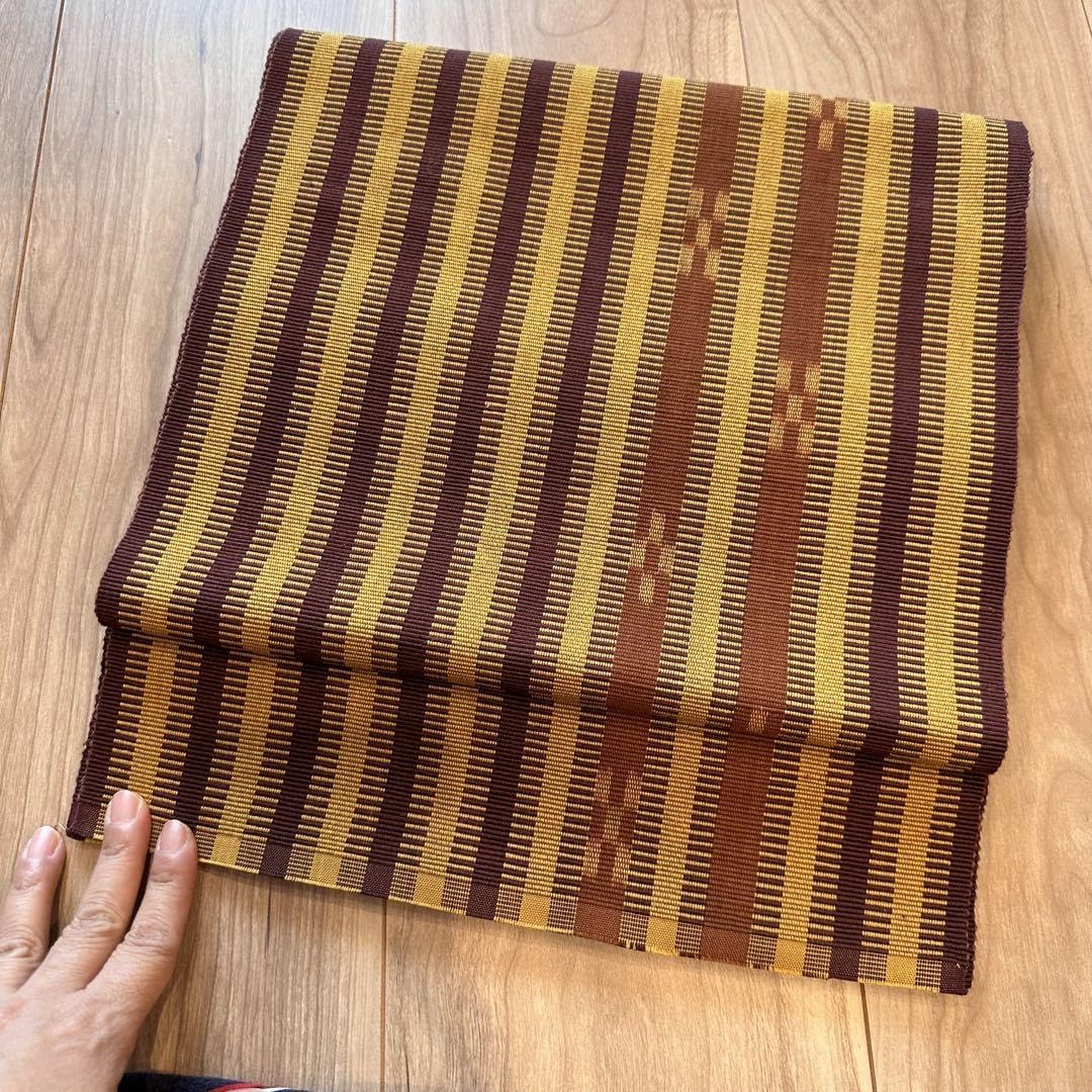 その様御専用。名古屋帯　沖縄　八重山ミンサー織　綿 Amazon.co.jp: 沖縄県八重山ミンサー織 八寸名古屋帯 綿440cm