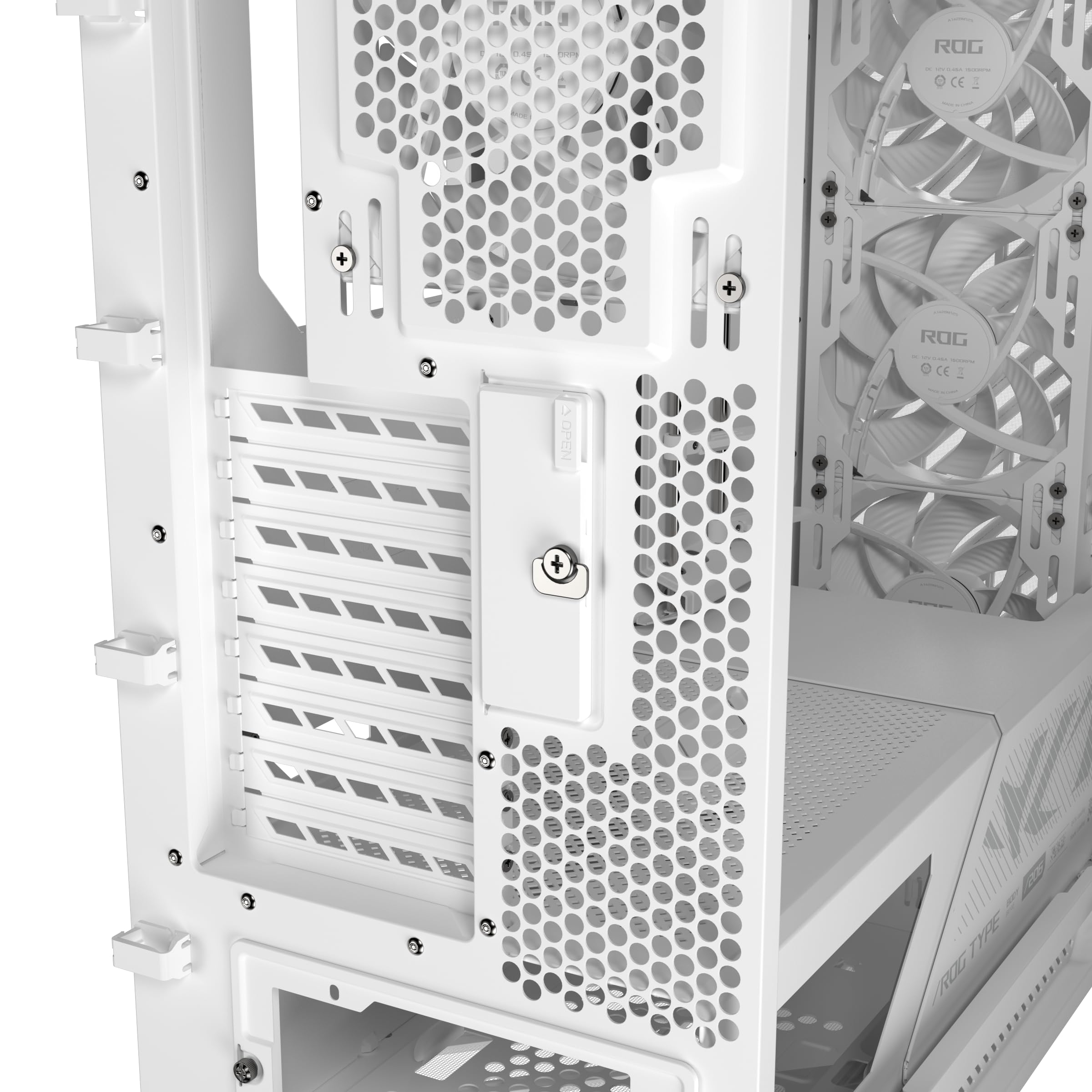 ASUS ROG Strix Helios II White Edition EATX - Carcasa para PC de Media Torre para Juegos, con Paneles Laterales de Vidrio Templado duales, Soporte para GPU de hasta 450 mm de Largo, Soportes para