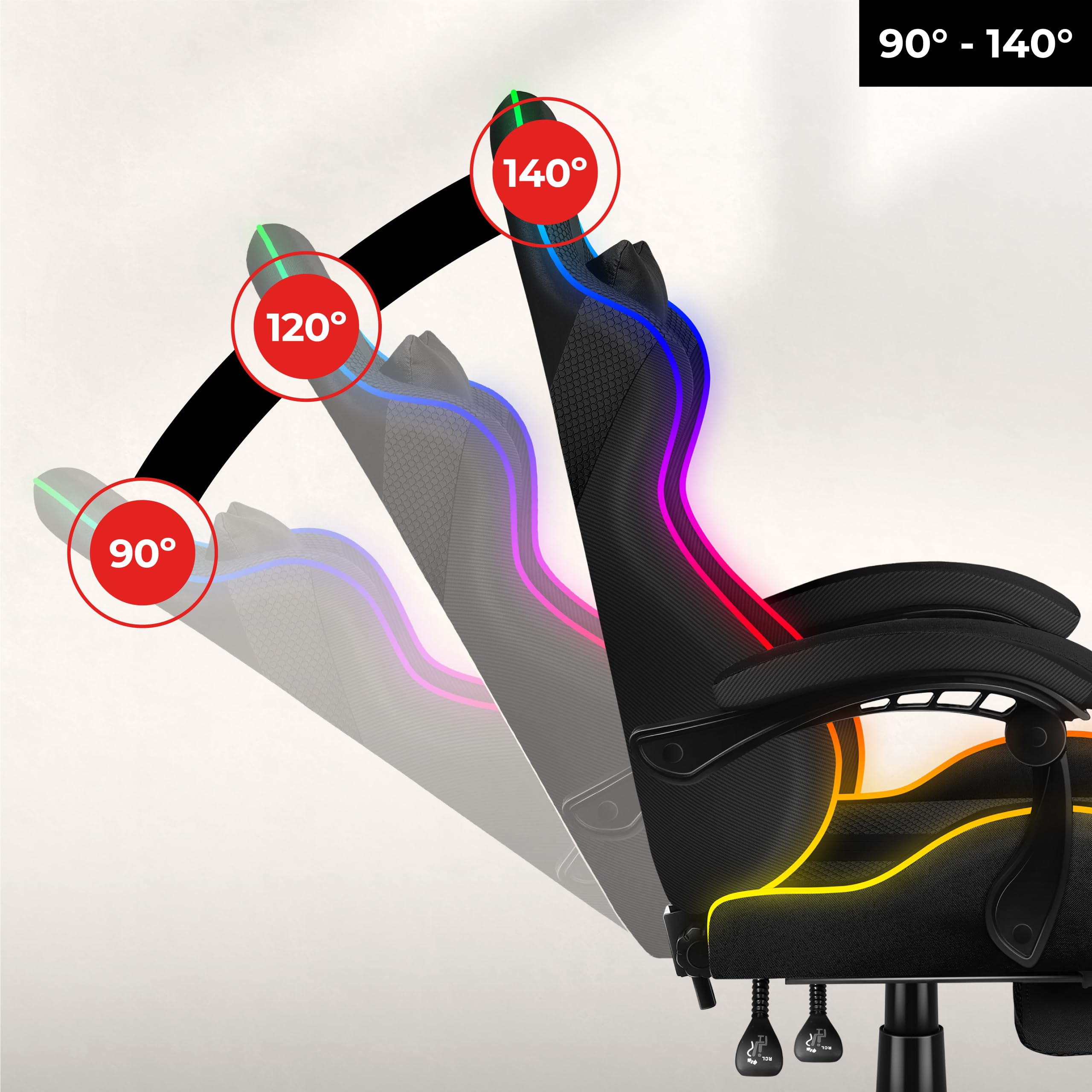 huzaro Force 4.7 Carbon Mesh Chaise Gaming avec Repose-Pieds | Tissu Respirant | Accoudoirs Confort | Inclinaison 135°| Coussin Lombaire et Nuque | Base Robuste | Fauteuil Gamer Ergonomique huzaro Force 4.7 Carbon Mesh Chaise Gaming avec Repose-Pieds | Tissu Respirant | Accoudoirs Confort | Inclinaison 135°| Coussin Lombaire et Nuque | Base Robuste | Fauteuil Gamer Ergonomique