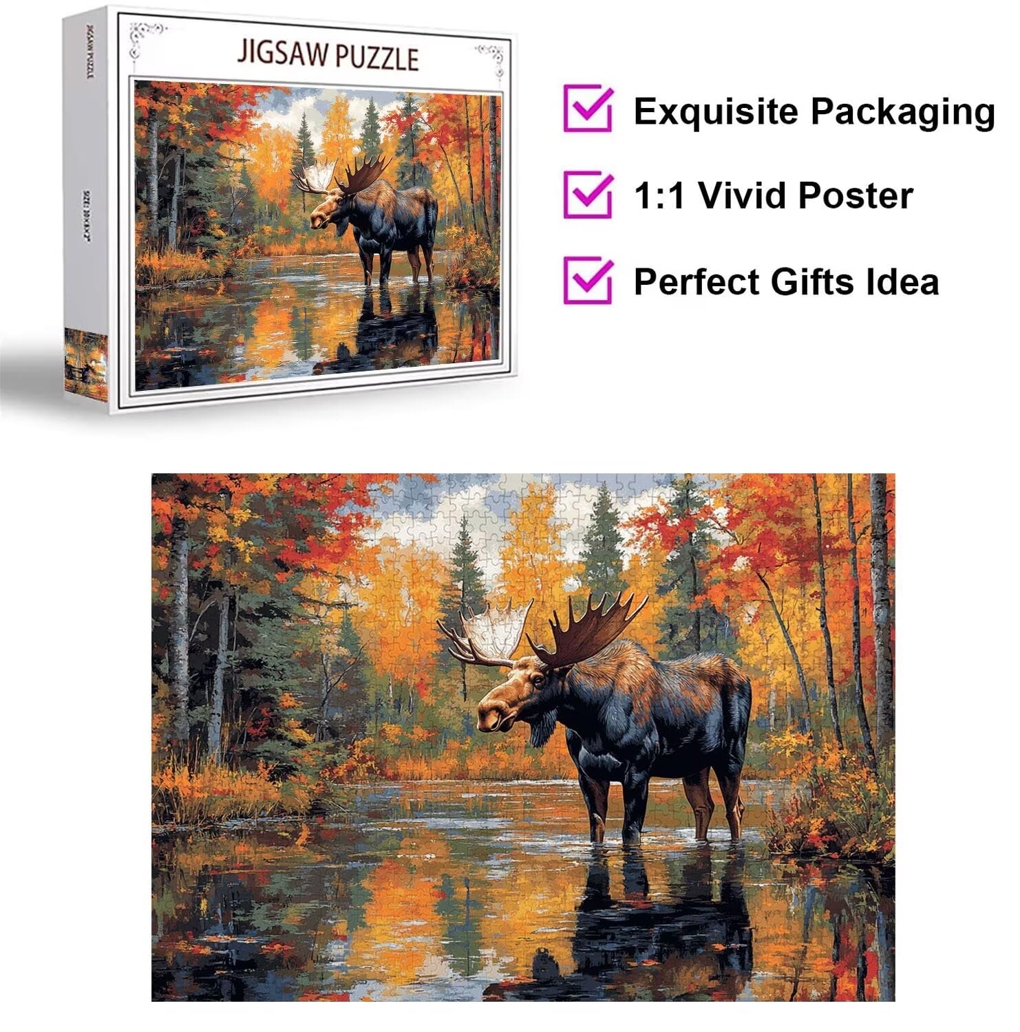 Puzzle 4000 Pezzi Foreste Puzzle Classici per Gioco Familiare, n-731