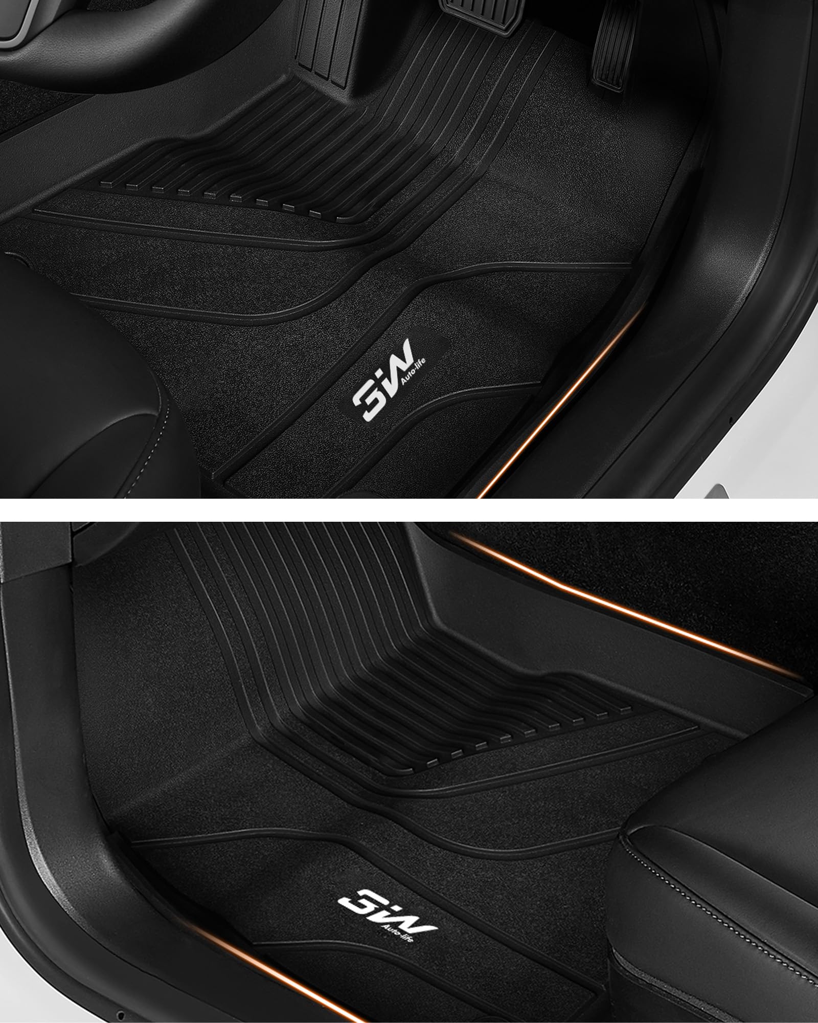 Per Tesla Model 3 2024 2025 Highland Tappetini Cargo Liner Tappetino per bagagliaio antiscivolo impermeabile Cuscinetti in TPE Gomma per mano sinistra/destra  34