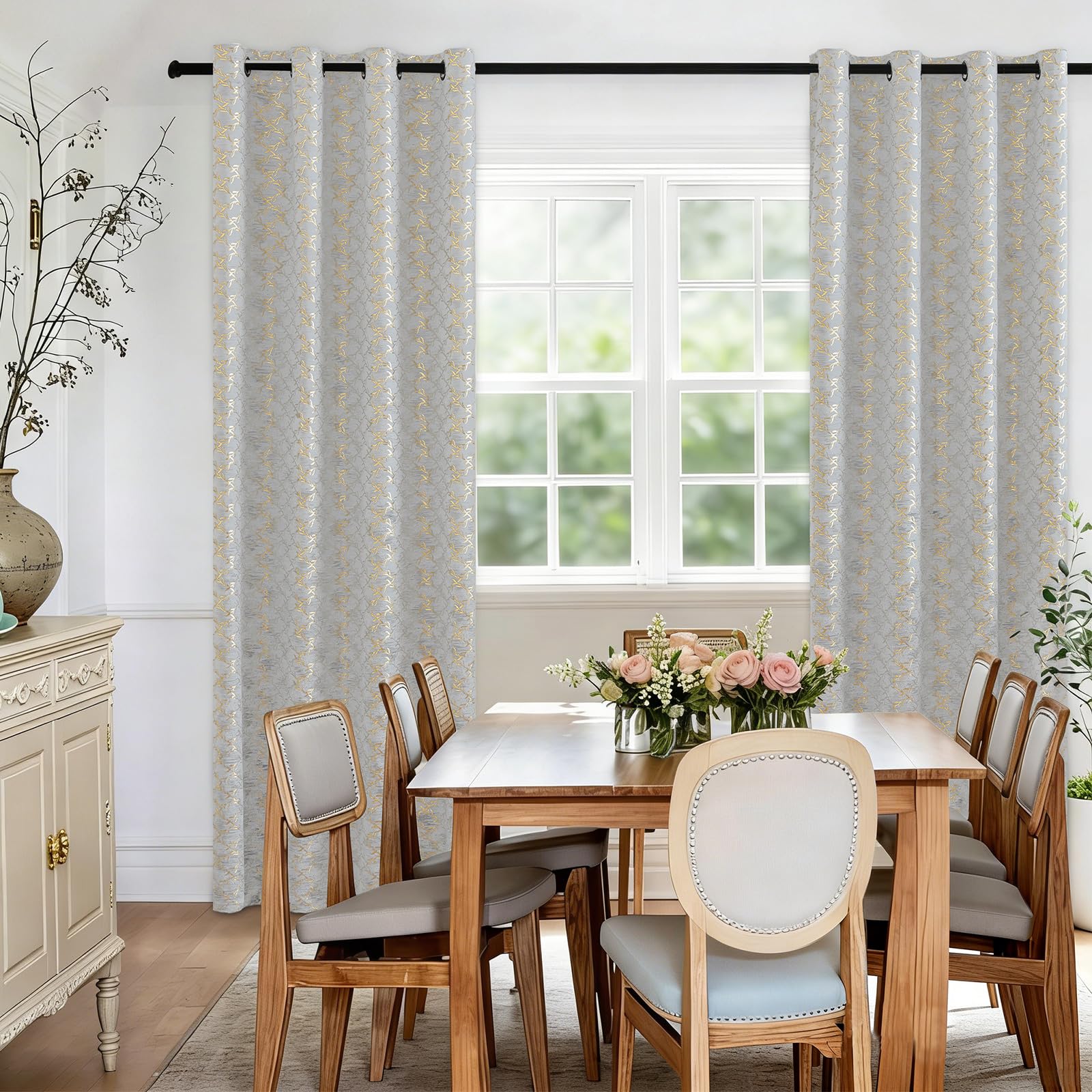 Ystyle Tende Per Interni In Velluto 2 Pezzi, 140x260cm, Tende Oscuranti Termiche Isolanti, Anti-Rumore, con Anelli, Tenda Moderna per Camera da Letto e Soggiorno, Beige