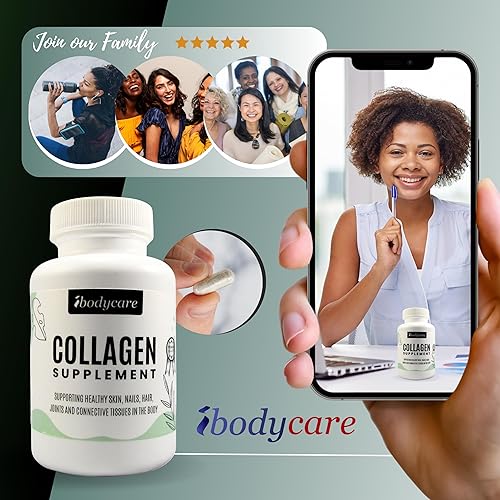 Miniatura 7 de Suplemento de colágeno tipo 1 y 3  Cápsulas de colágeno activado con vitamina C  Fácil de digerir premium pelo piel uñas uñas articulaciones,