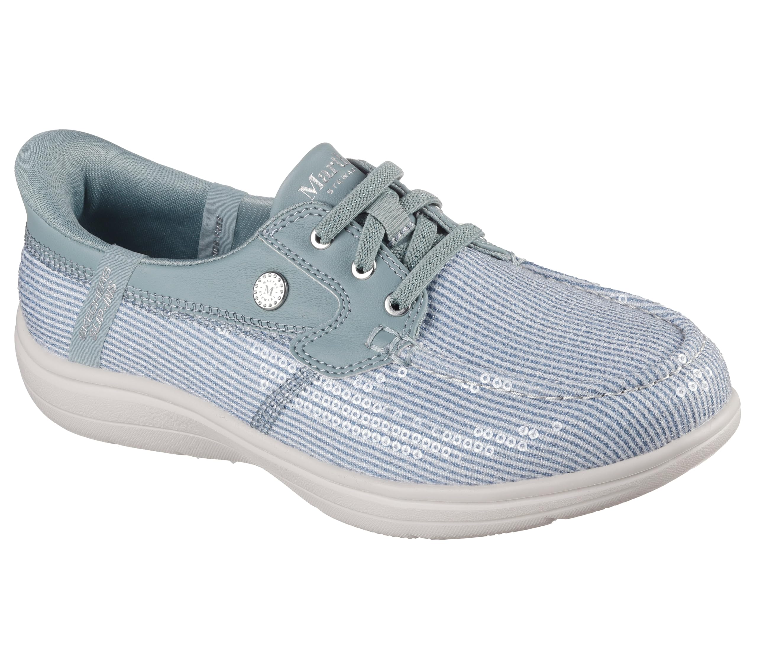 skechers Women's Martha Stewart On-the-go Flex Radiant Hands Free Slip-ins Sequin Boat Shoe-picture-47