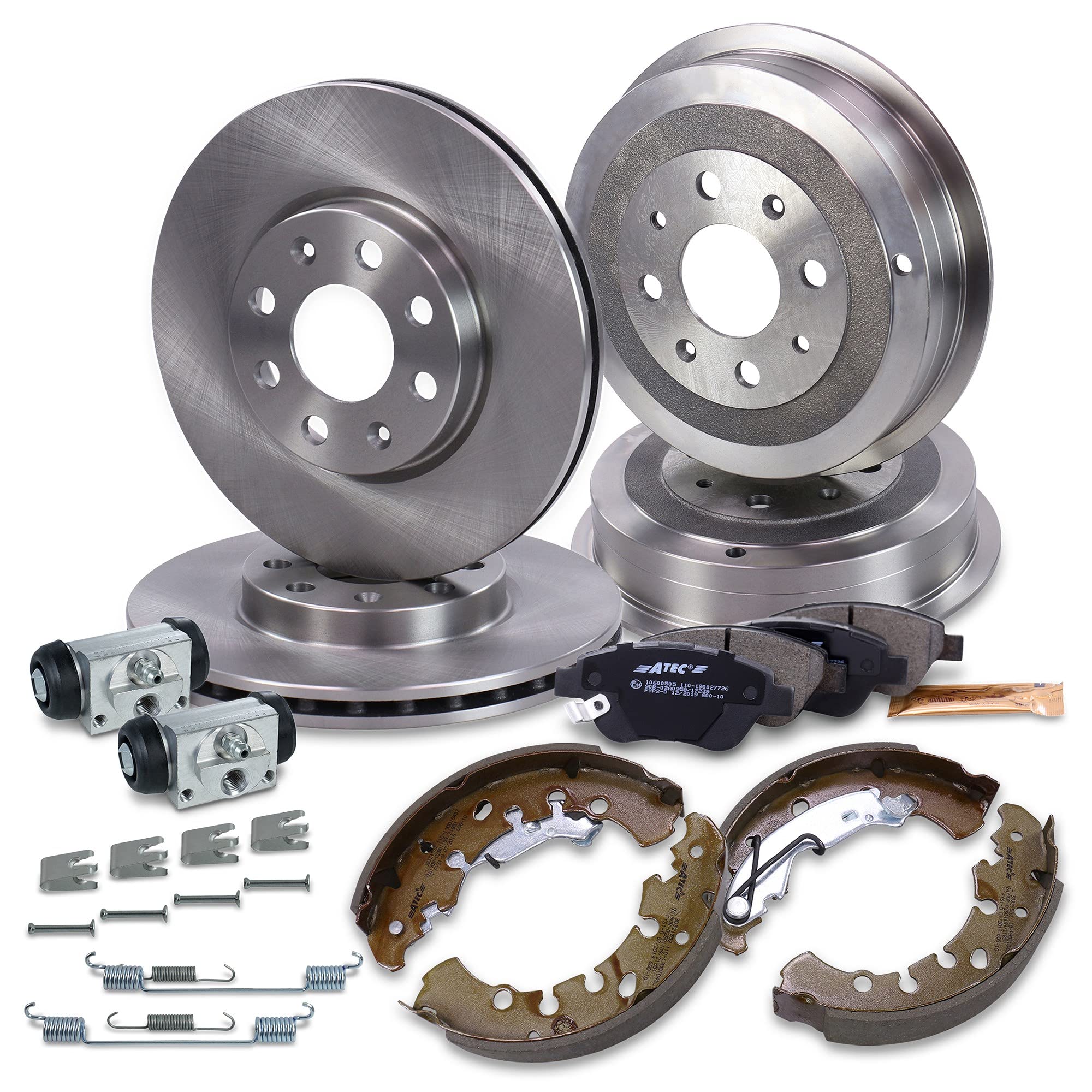 BESTPRICE Bremsenset Komplett - Scheiben Vorne 321mm & Hinten 315mm Mit Belägen