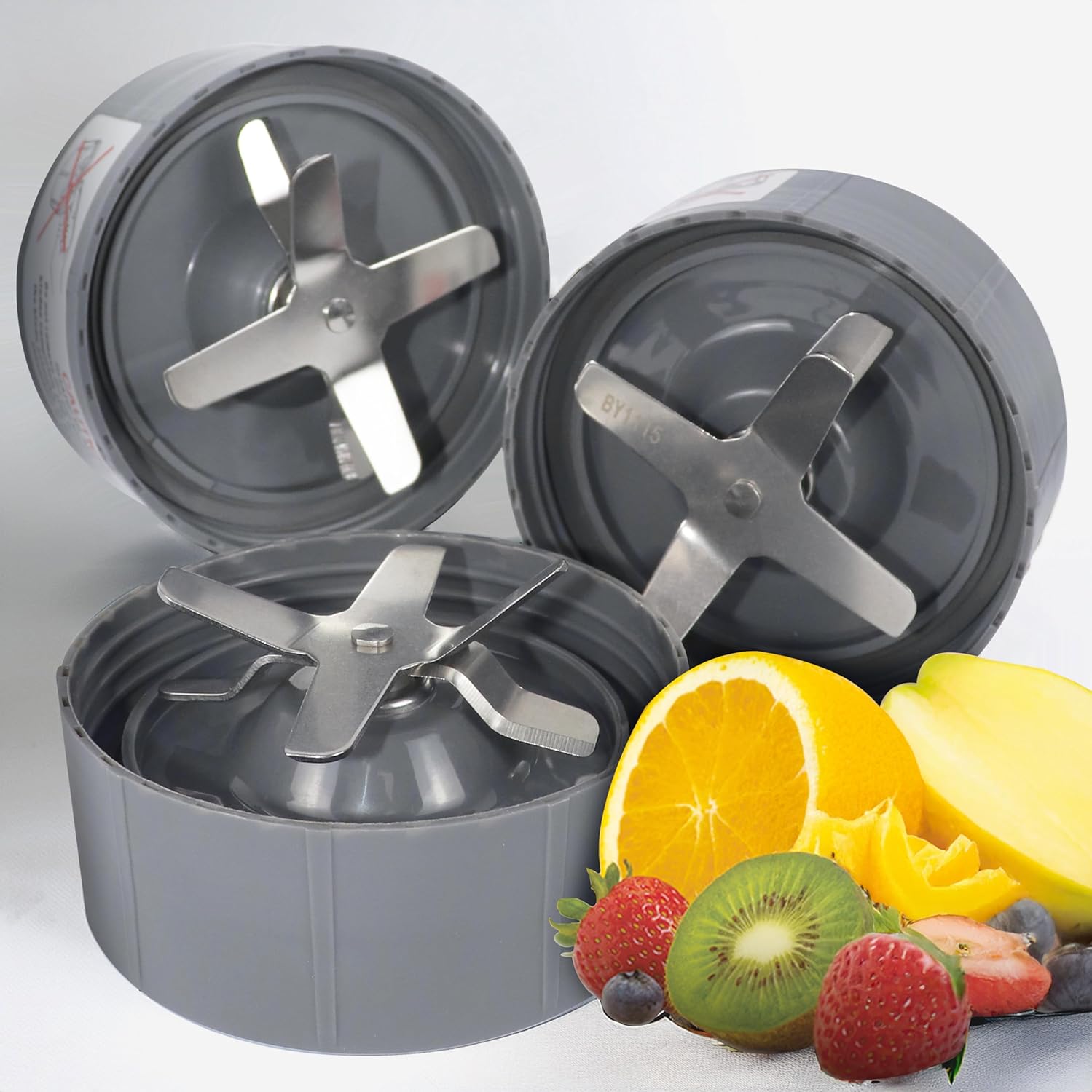 Replacement Blade Compatible with NutriBullet 600w/900w Pro Series Blender – Includes Gasket Seal Ring – NutriBullet Blade Replacement Parts for Bullet Blender, Nutri Bullet Pro 900 (3)