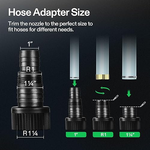 Miniatura 3 de VIVOSUN 2600 GPH 120W Bomba de agua sumergible ultra silenciosa con 20.3 pies Cable de alimentación y fuerte elevación alta para cascada de