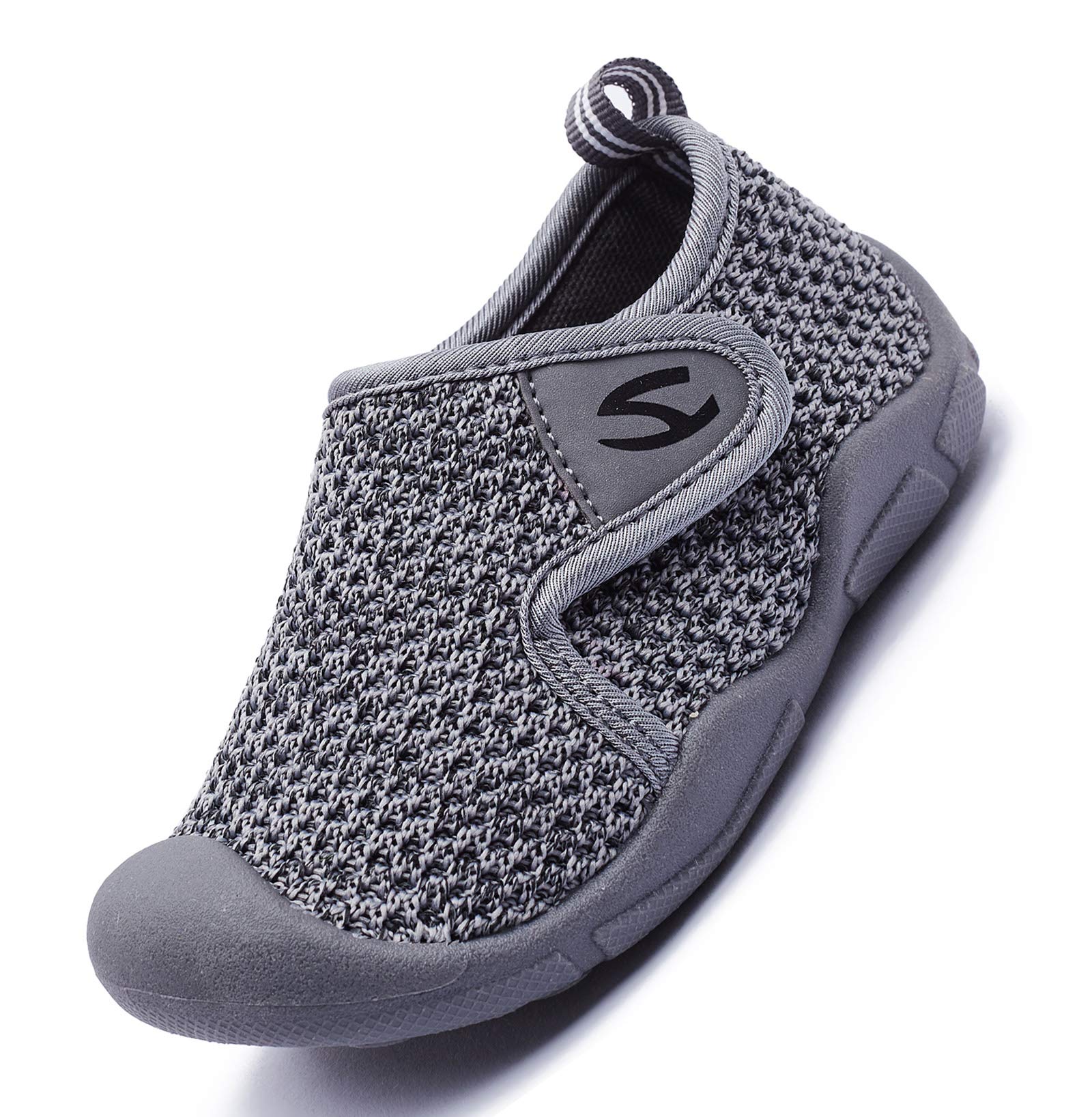 Meik Mangni Kinder Hausschuhe Mädchen Jungen rutschfest Lauflernschuhe Kleinkinder Schuhe Atmungsaktive Pantoffeln Slipper 20-30 EU