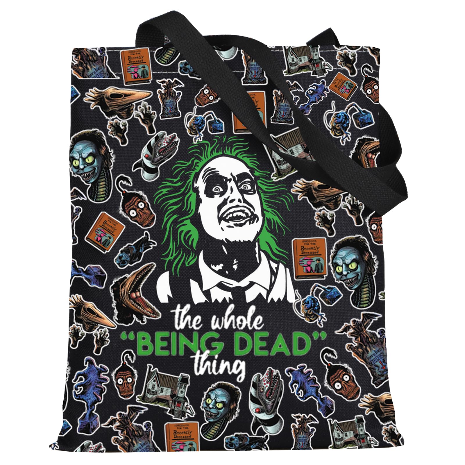 LEVLO Ghost & Lydia Deetz Cosmetic Bag Adam And Barbara Fans Gift The Whole Being Dead Thing Juice Lydia Zipper Pouch Bag Charles & Delia Fans Merchandise
