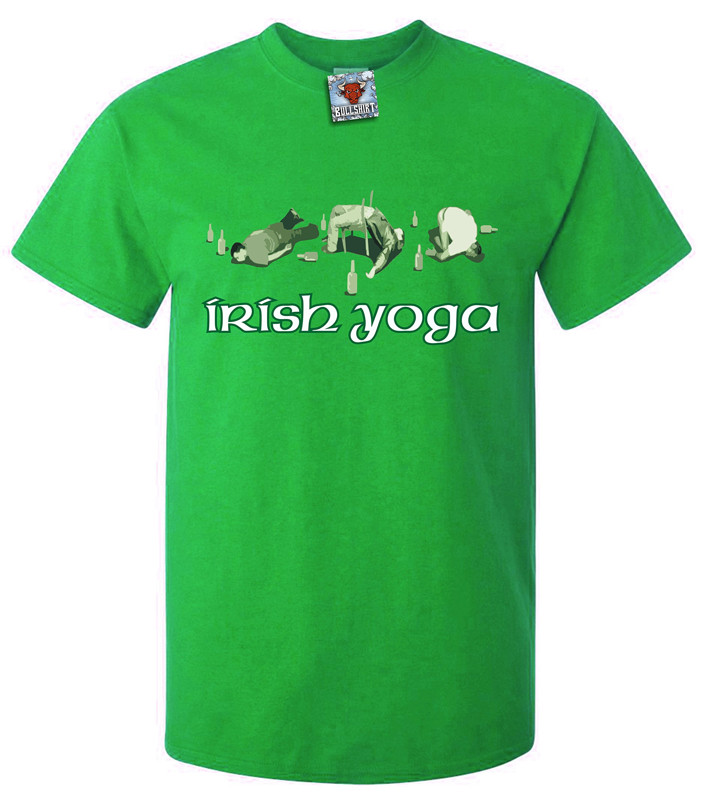 Reality Glitch Men's Irish Green Irish Yoga T-Shirt.
