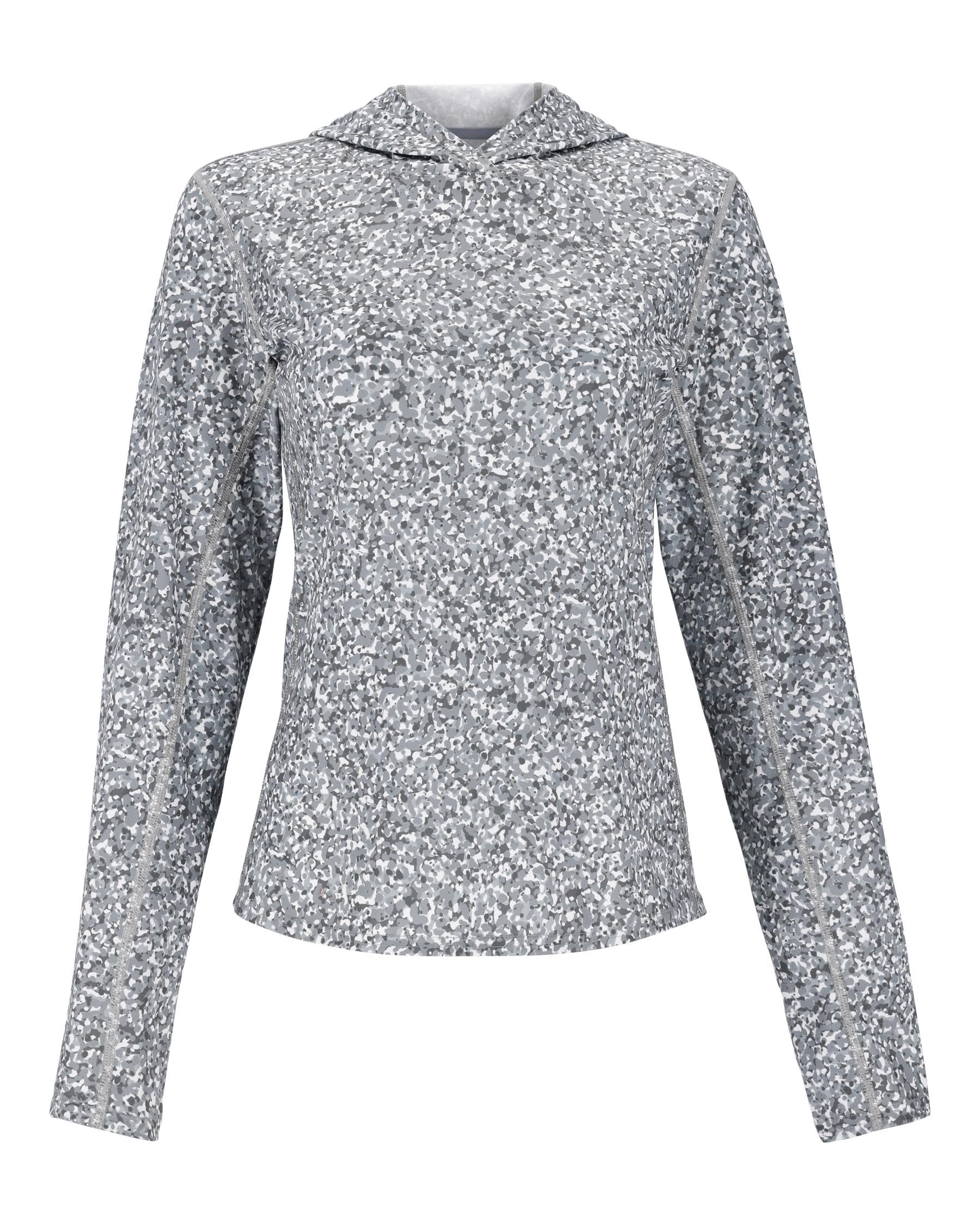 Simms W'S CHALLENGER SOLAR HOODY PEBBLE STEEL M