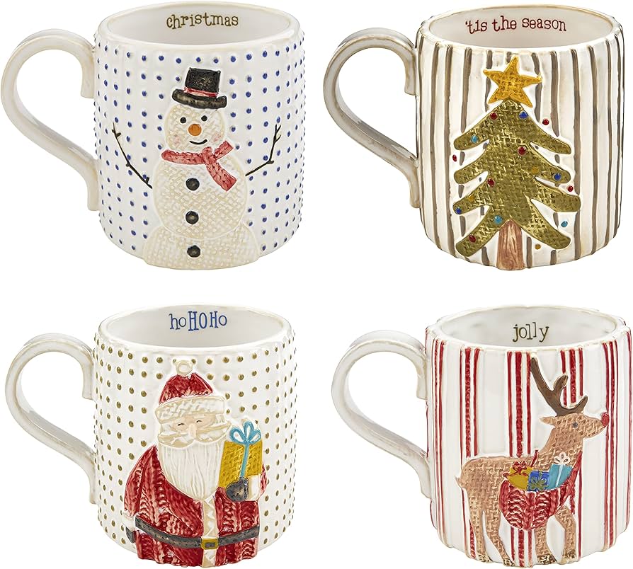 Mud pie christmas mugs Clearance