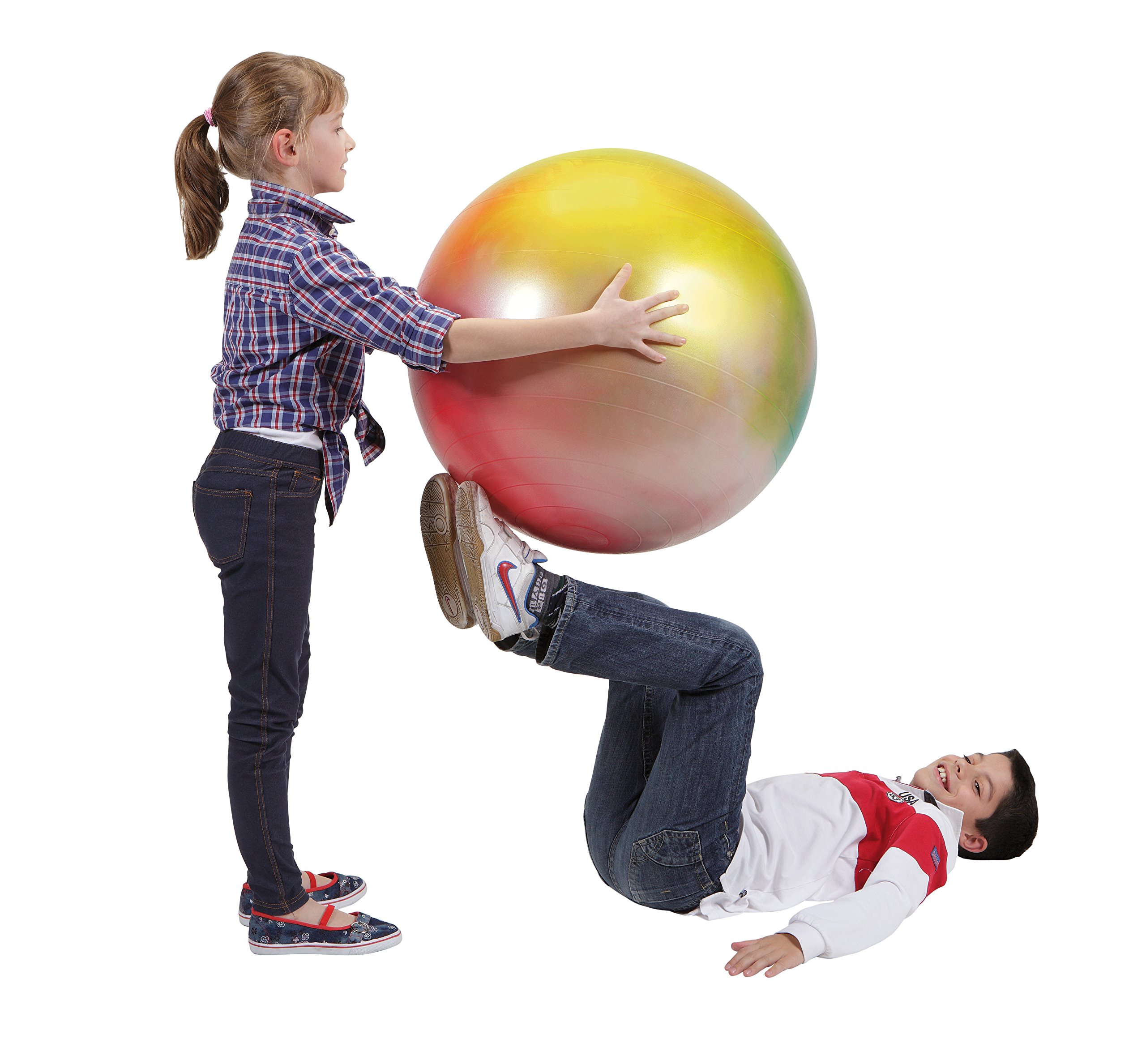 GYMNIC Arte Palla da ginnastica multicolore per fitness max Ø 65 cm, fisioterapia e riabilitazione, ideale per esercizi posturali e come seduta dinamica, dispositivo medico classe I