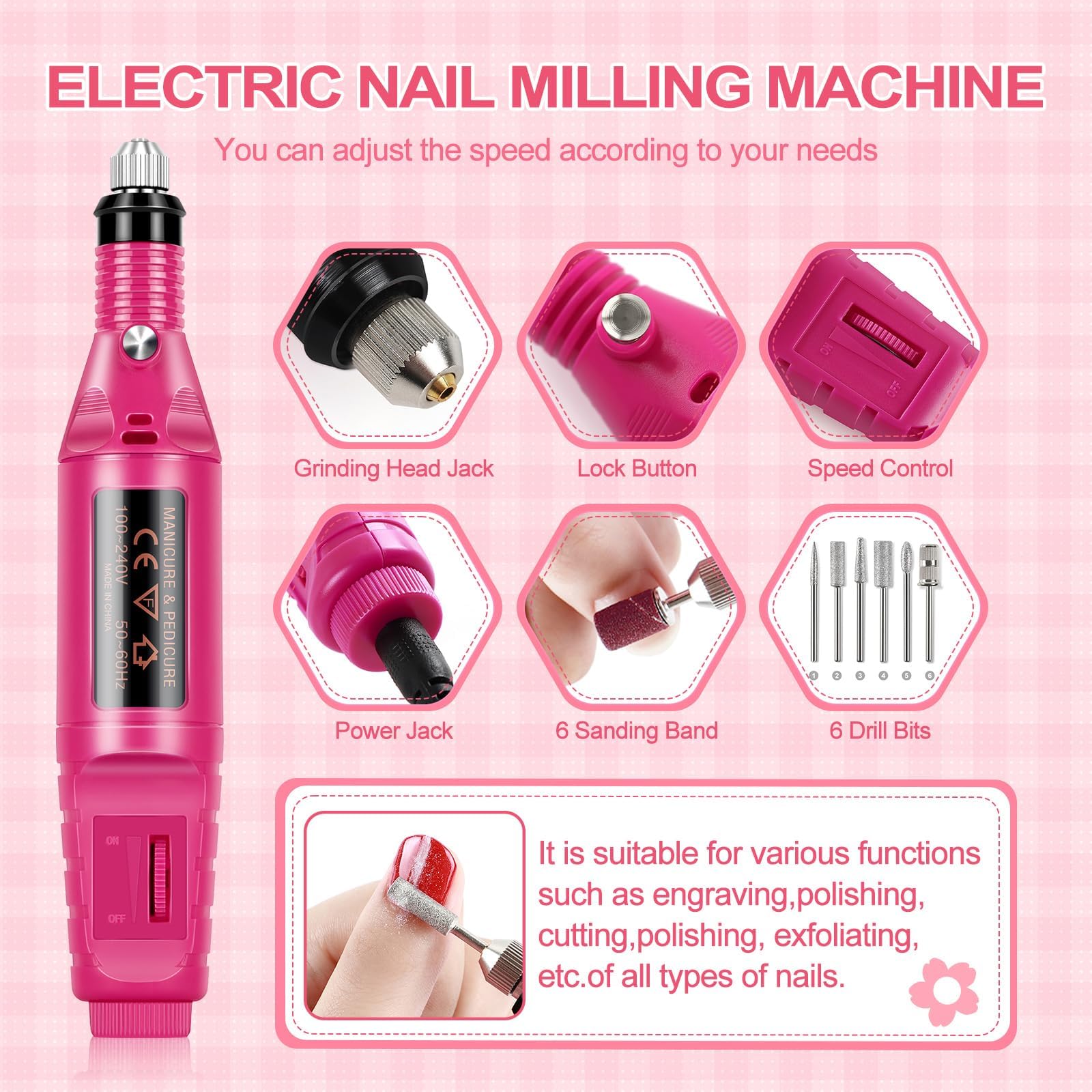 Kit Vernis Semi Permanent Complet PEACECOLOR - 35 Couleurs avec Ponceuse pour Ongles, Lampe UV/LED, Base et Top Coat Kit Ongle Gel UV Complet Nail Art Kit Manucure