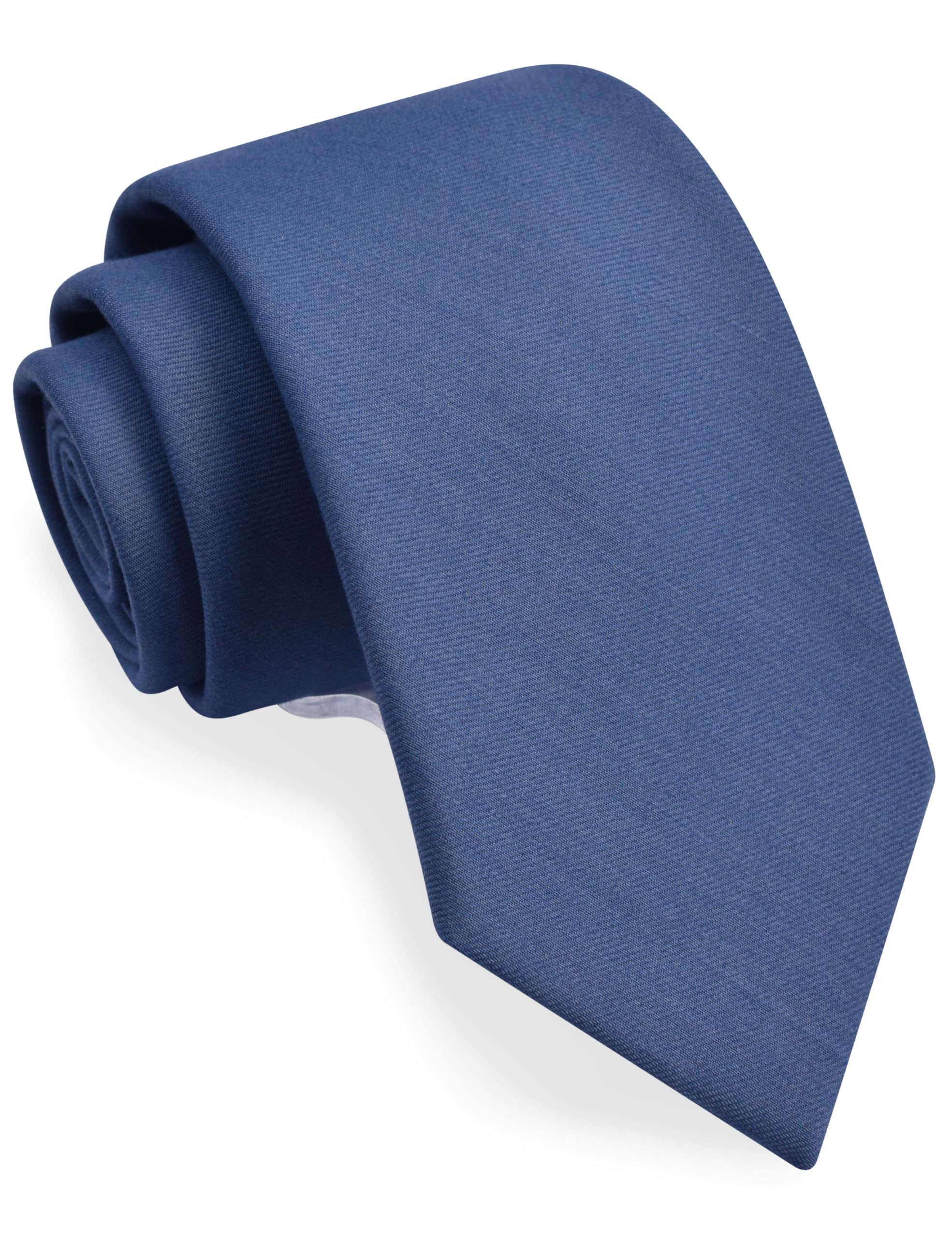 GUSLESON 3.15"（8cm） Solid Necktie Tartan Woven TR Material Tie + Gift Box